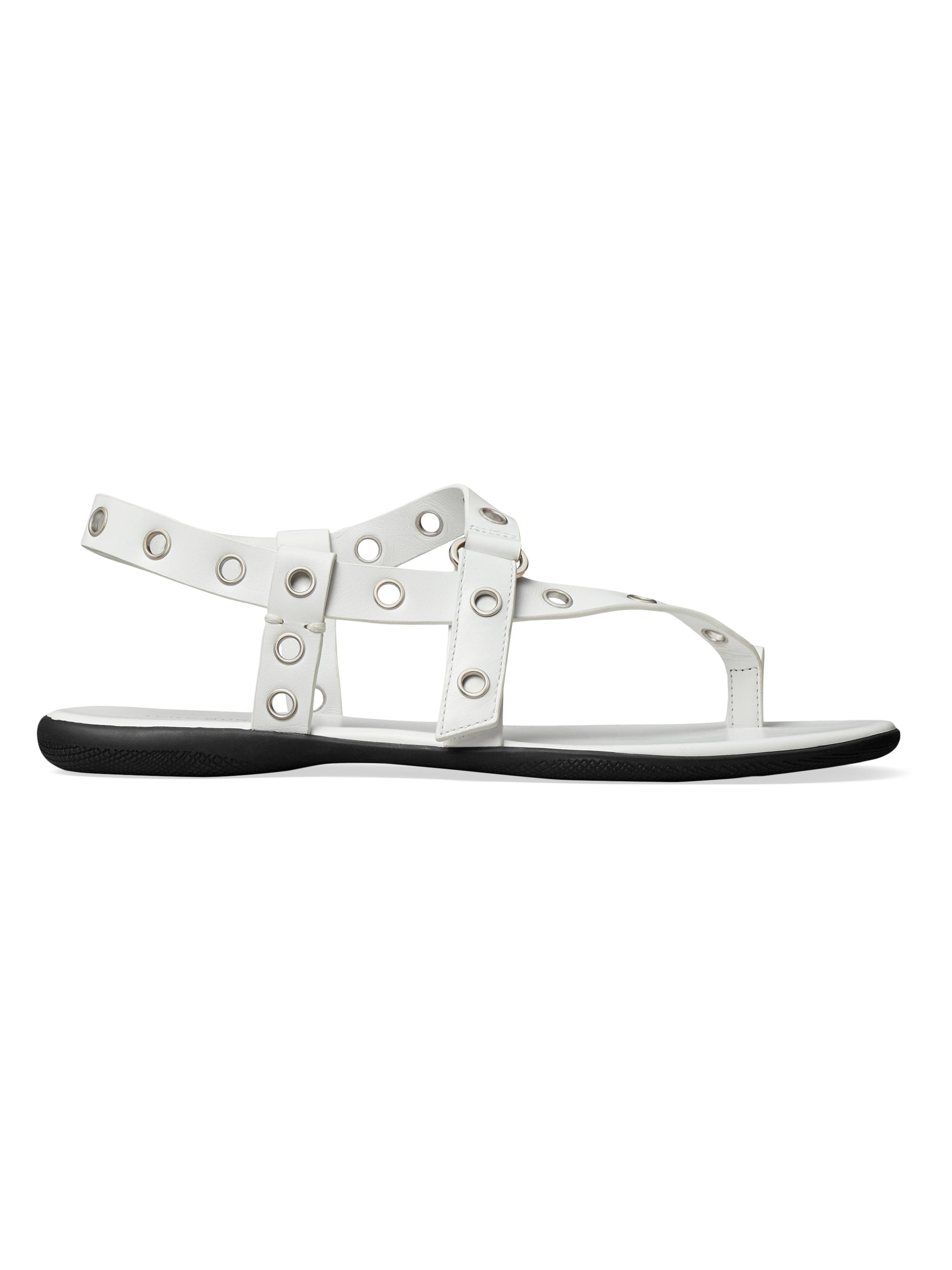 Tory Burch Women's Eyelet Leather Sandals - Cloud