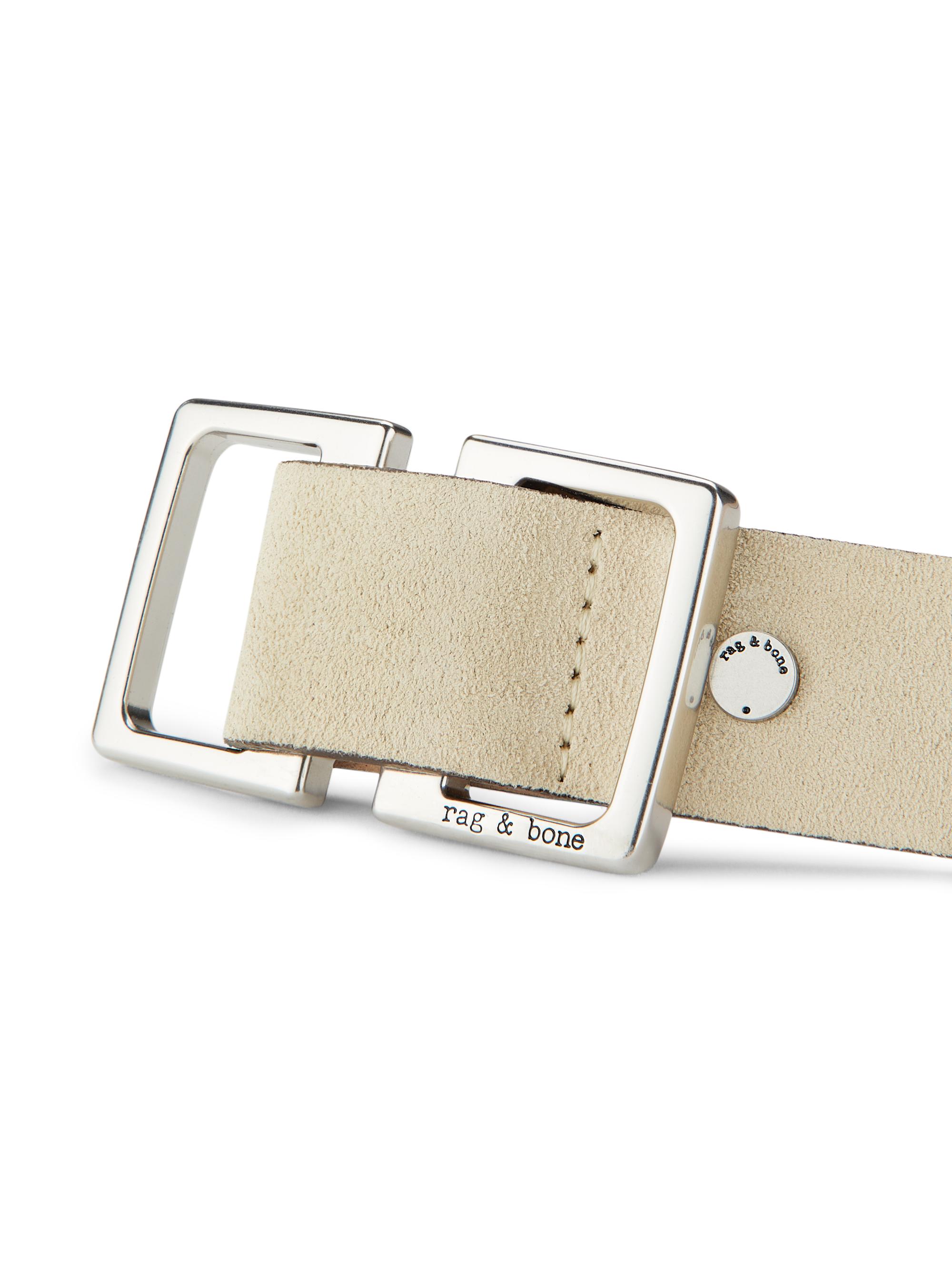 rag & bone Harlow Belt Greige Suede Size XS Shop Harlow Belt on Sale at BeyondStyle – Get 40% Off Harlow  main image 3
