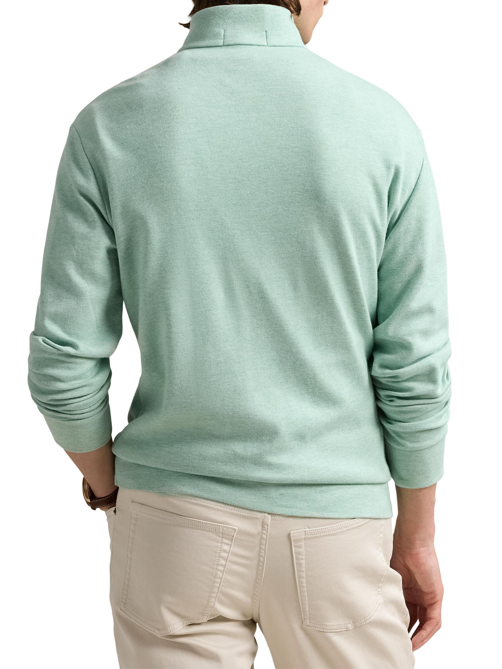Polo Ralph Lauren Double-Knit Jacquard Quarter-Zip Sweater | Saks