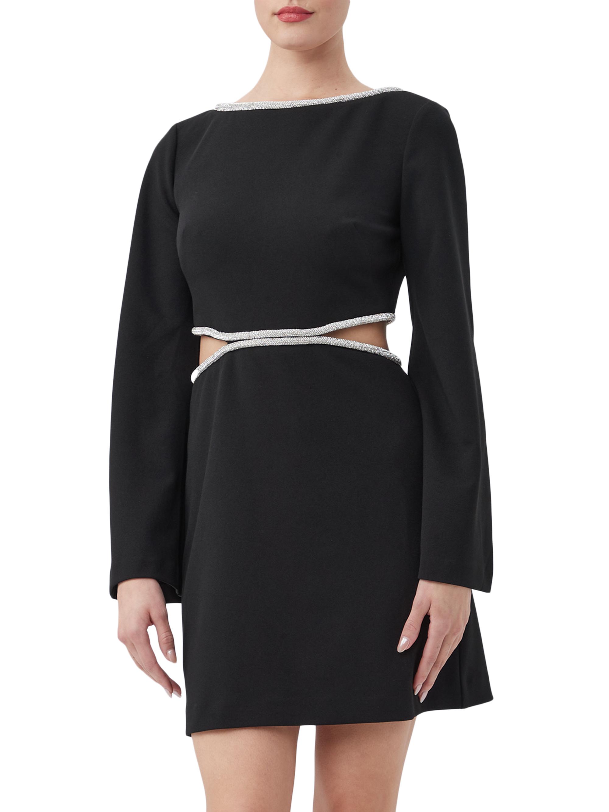 Trina Turk Women's Sabia Rhinestone Minidress - Black