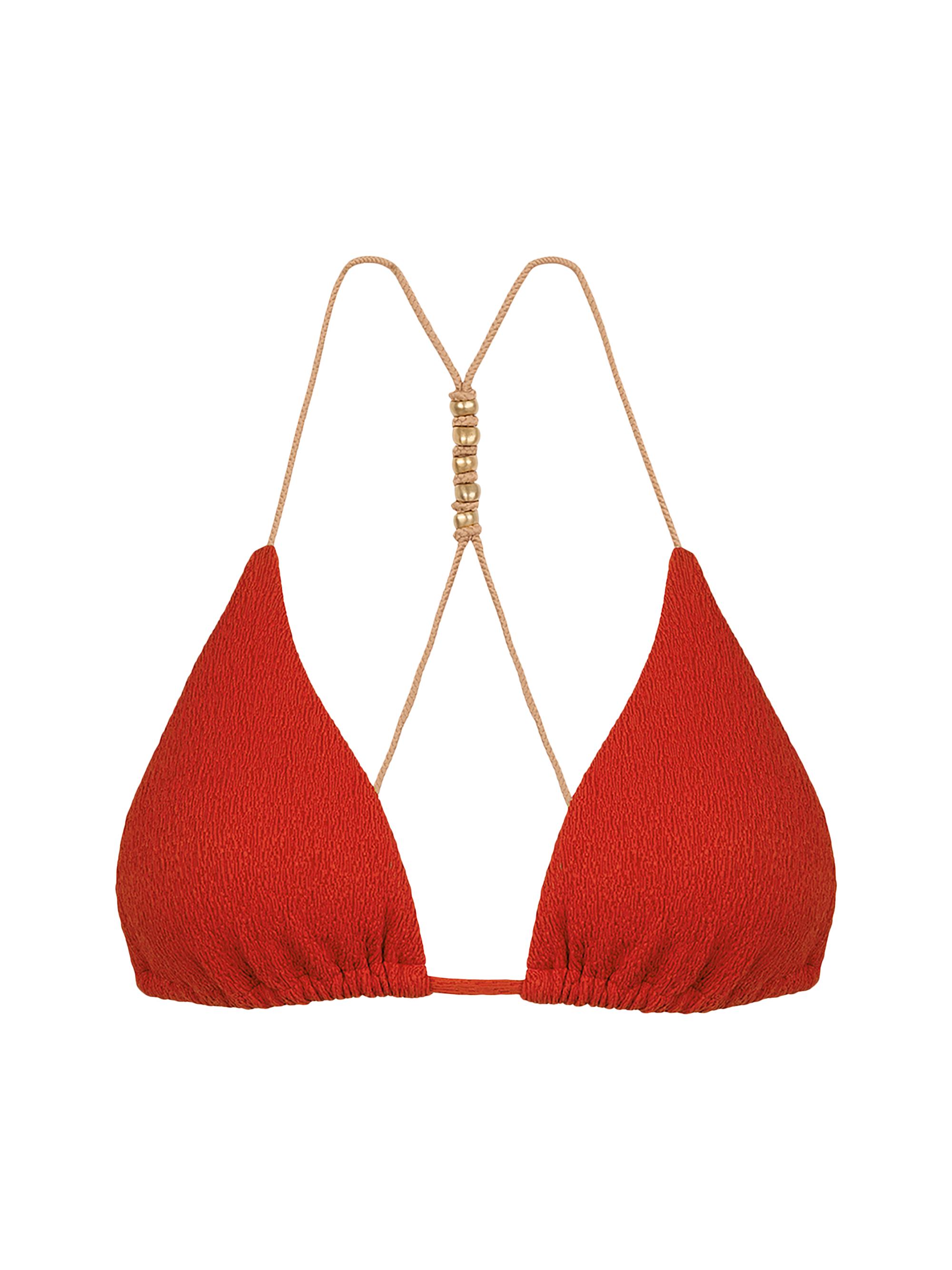 ViX by Paula Hermanny Women's Sea Wanderer Firenze Paige Triangle Bikini Top - Red
