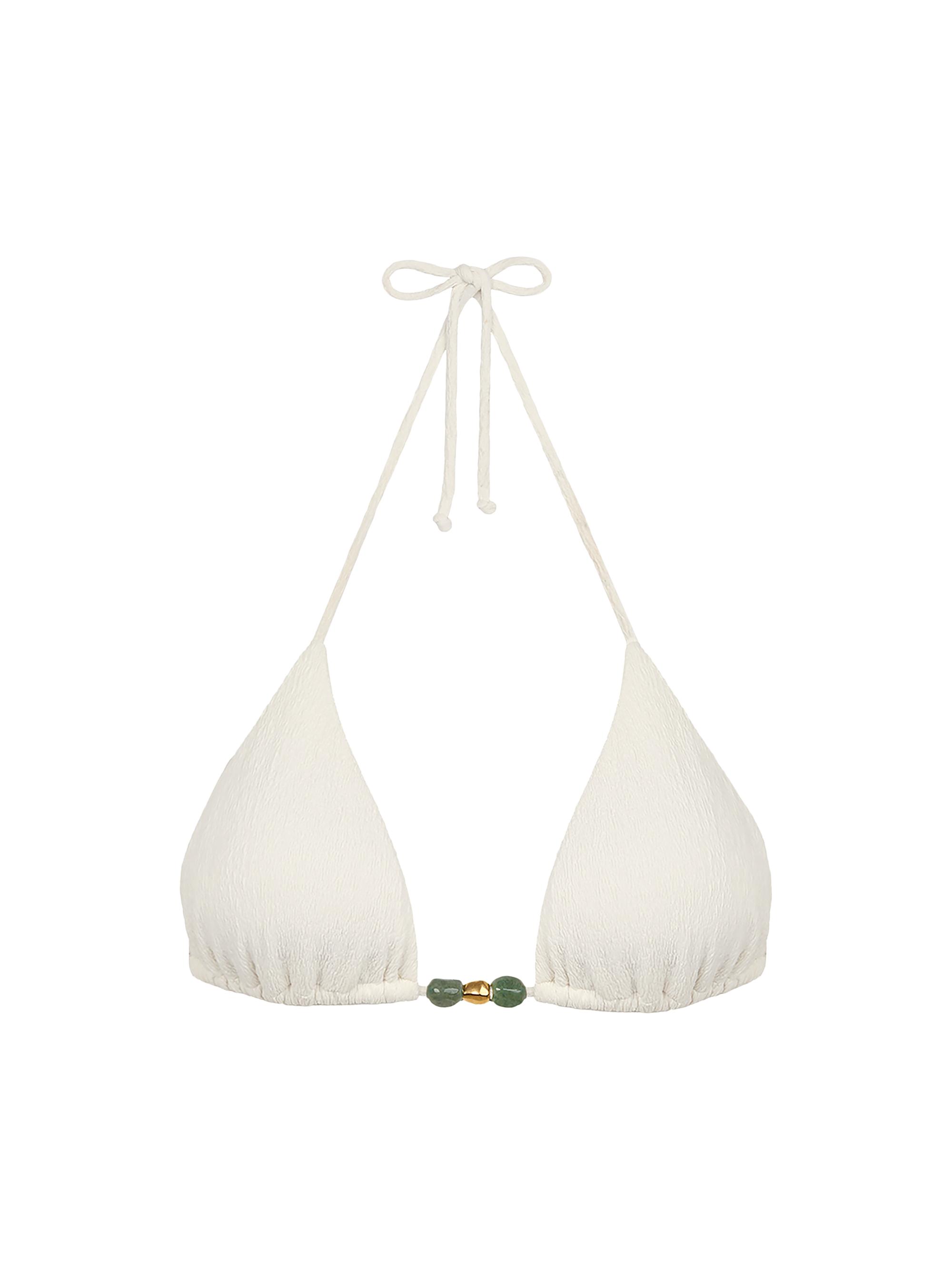 ViX by Paula Hermanny Women's Sea Wanderer Firenze Kiana Triangle Bikini Top - White