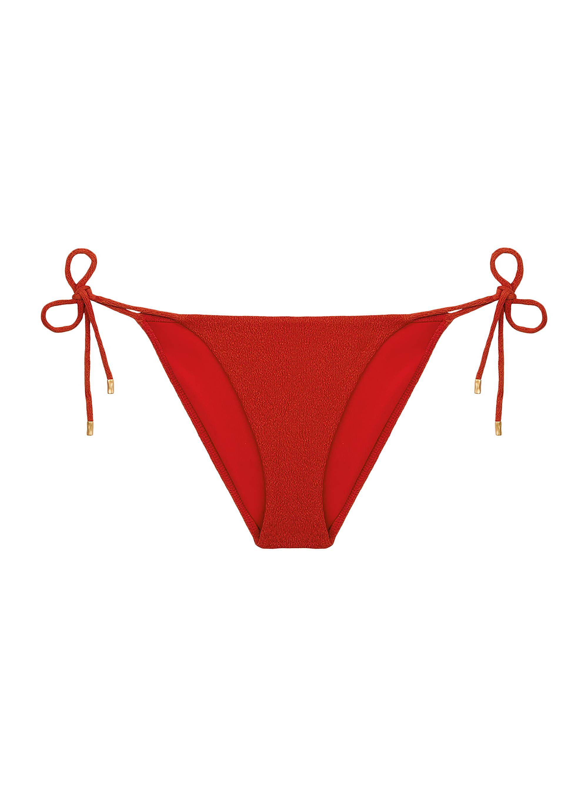 ViX by Paula Hermanny Women's Sea Wanderer Firenze String Bikini Bottom - Red
