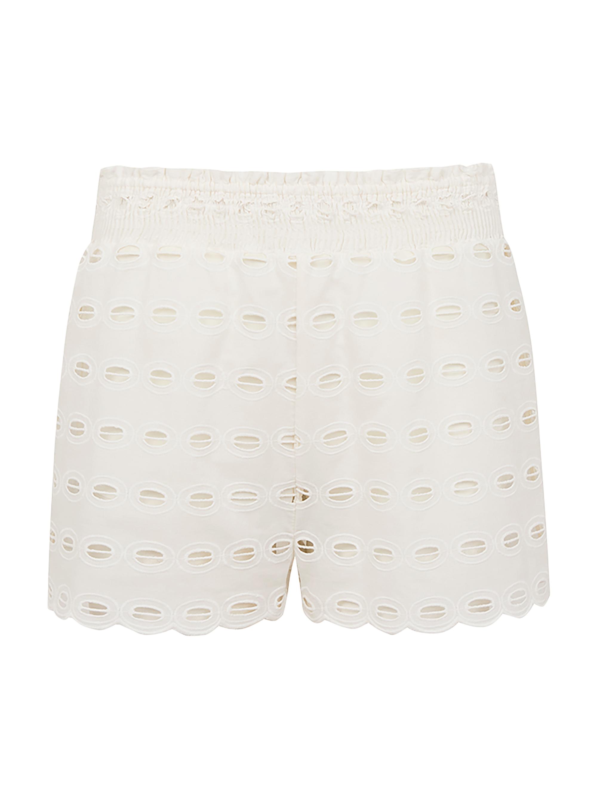 ViX by Paula Hermanny Women's Sea Wanderer Babi Eyelet Shorts - White