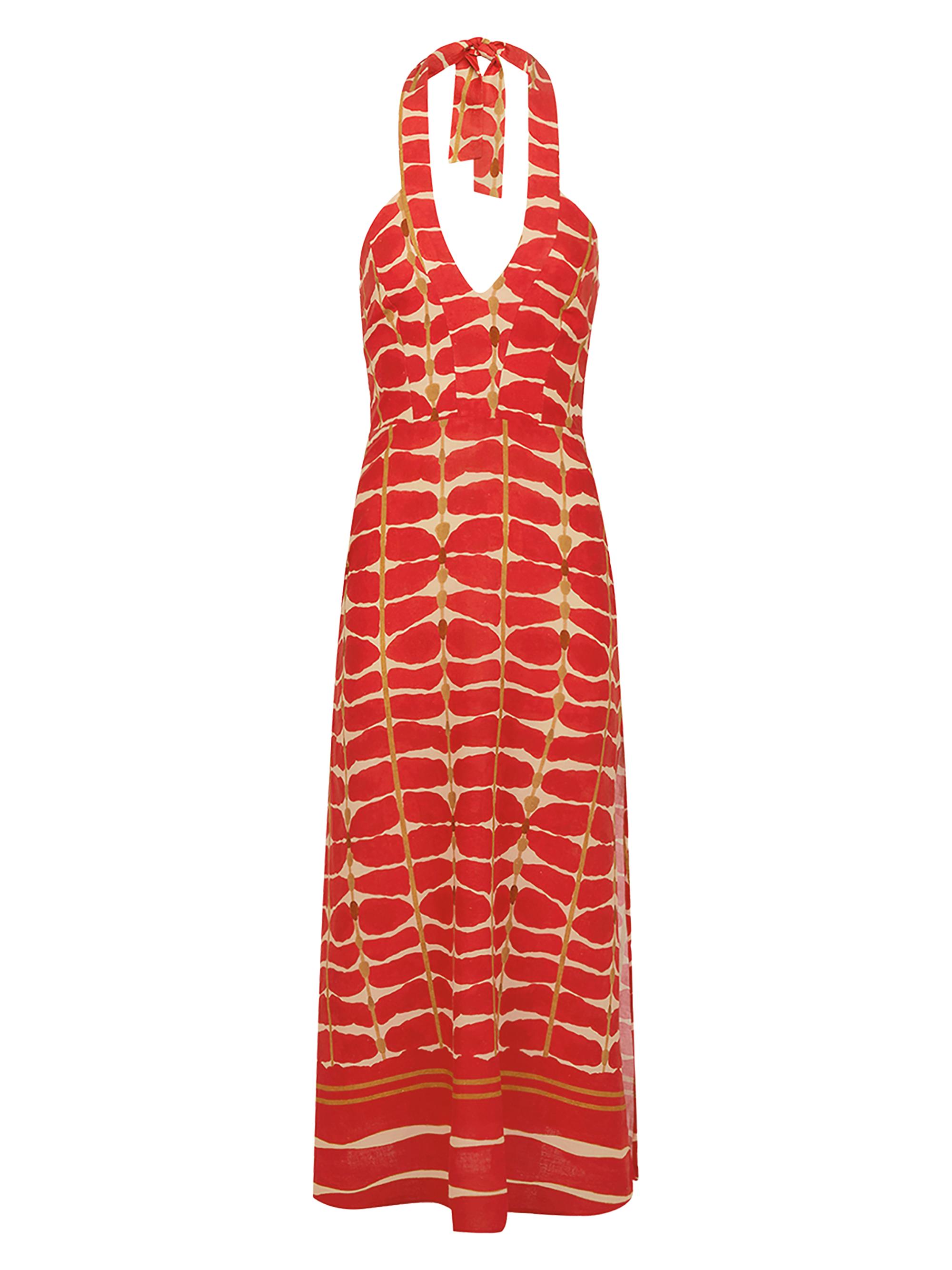 ViX by Paula Hermanny Women's Sea Wanderer Agni Ziva Maxi Dress - Red