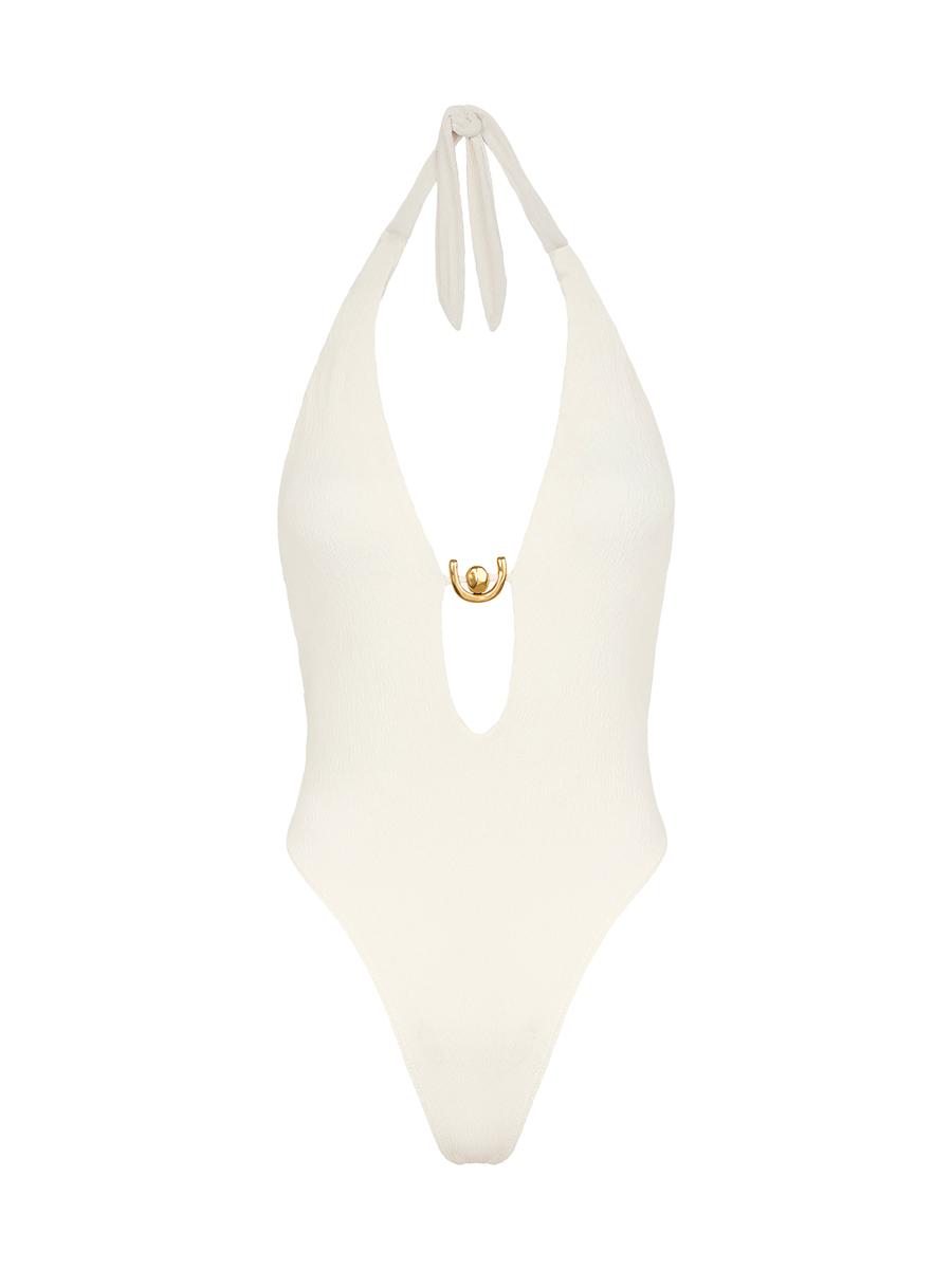 ワンピース HUECLOSET Two way summer one piece (9color) The Past Rerun Crochet One Piece Swimsuit In White - Lisa Maree