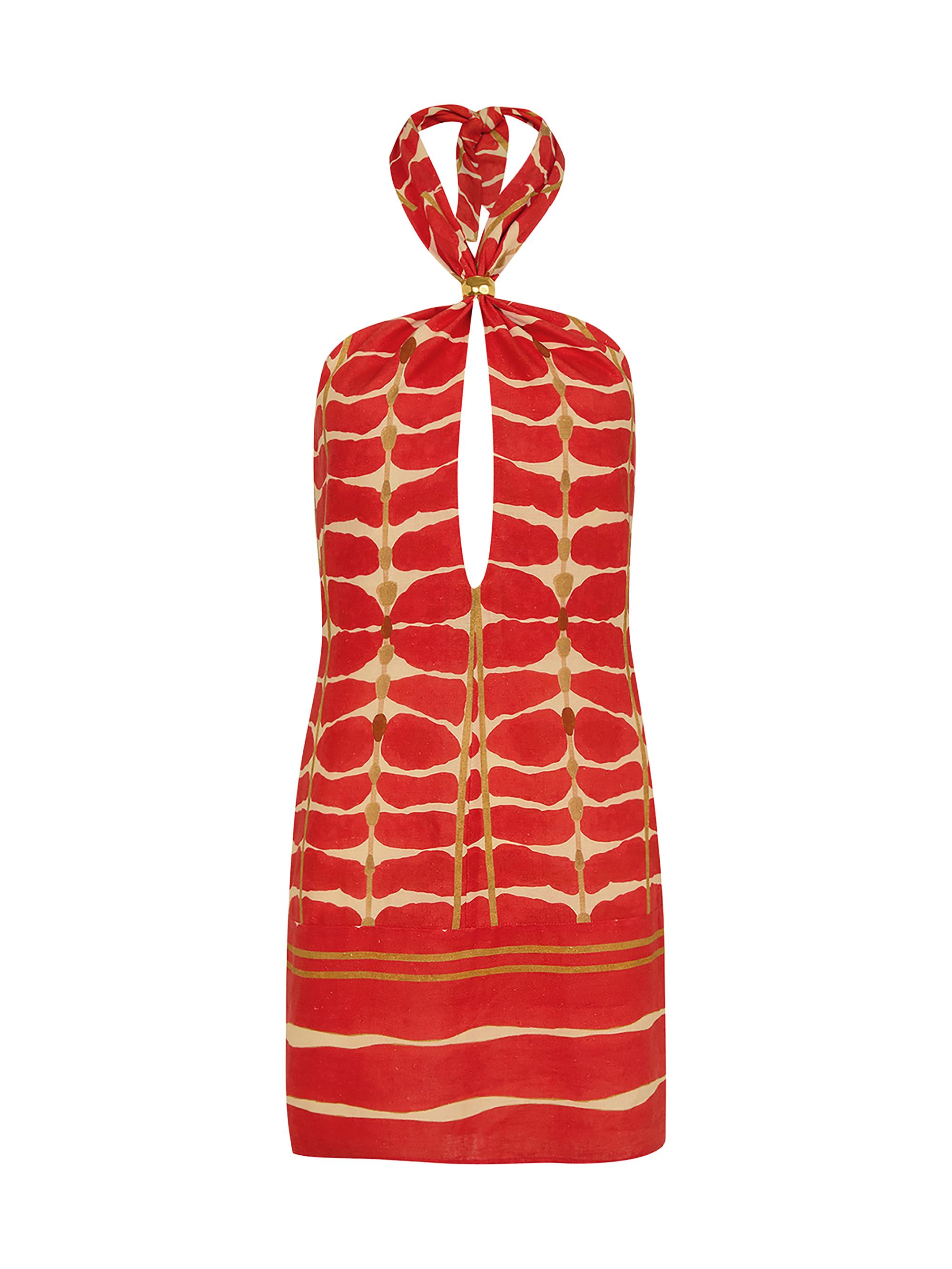 ViX by Paula Hermanny Women's Sea Wanderer Agni Aster Minidress - Red