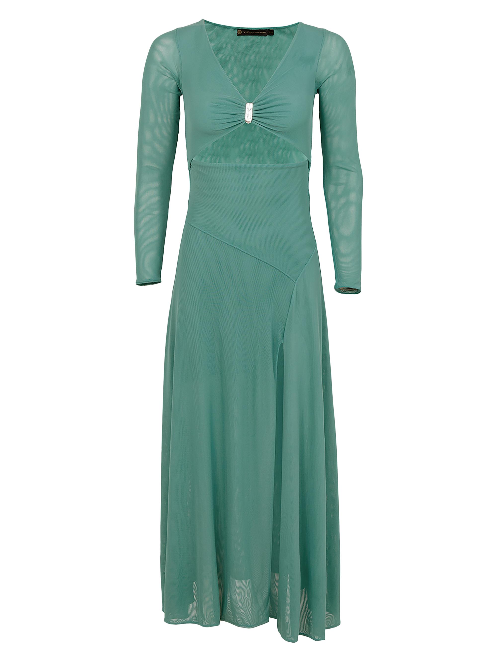 ViX by Paula Hermanny Women's Sea Wanderer Yarin Mesh Maxi Dress - Blue