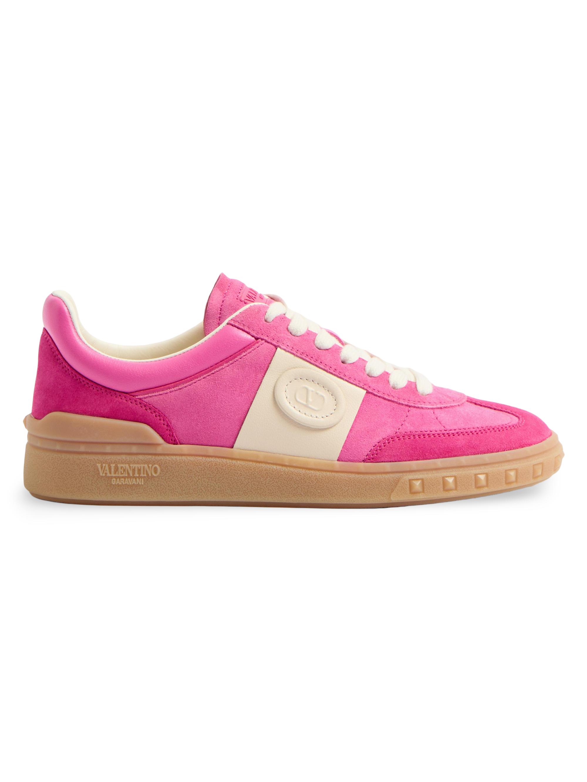 Valentino Garavani Women's Upvillage Crosta Sneakers - Hot Pink Multicolor