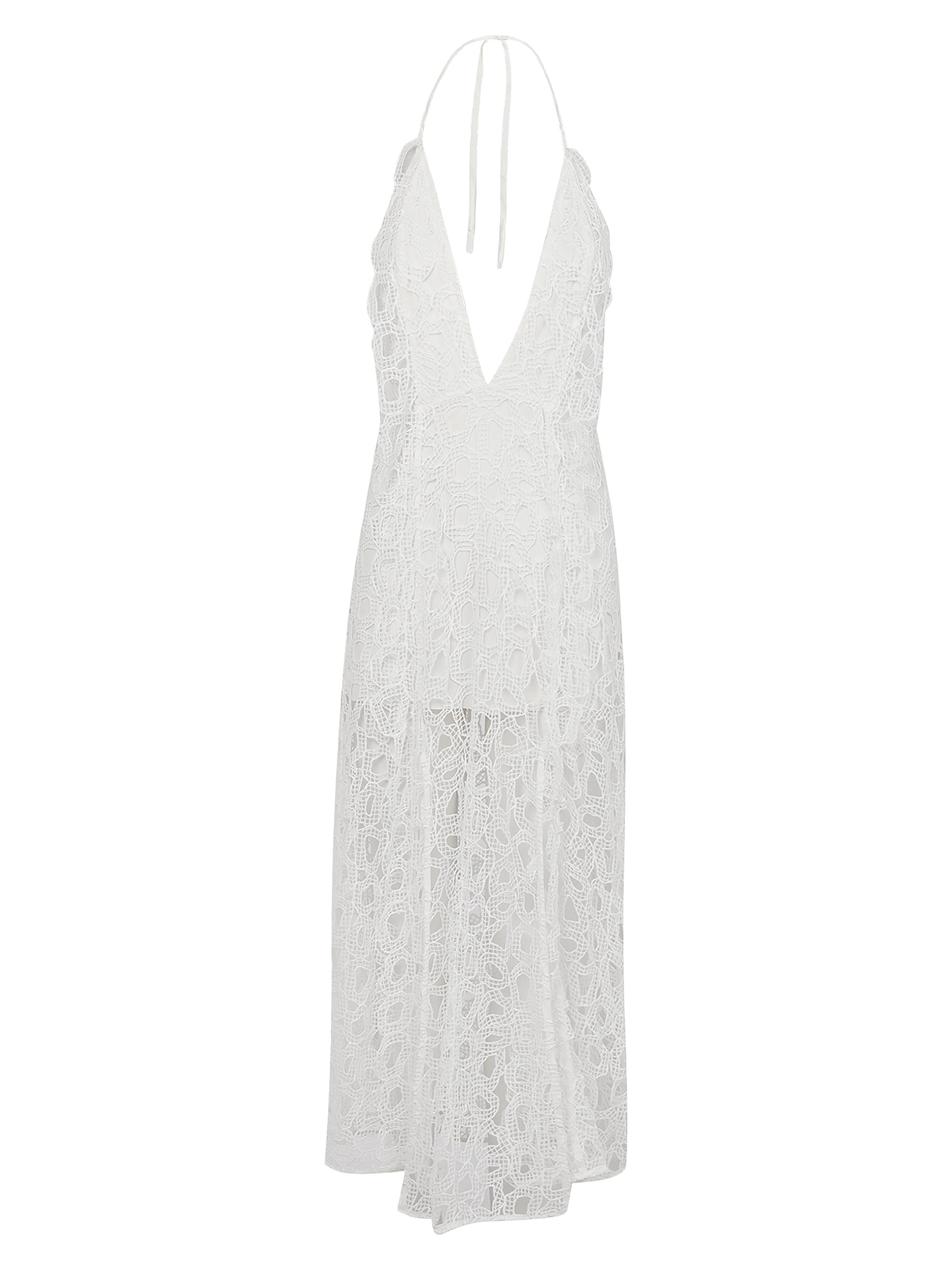 ViX by Paula Hermanny Women's Sea Wanderer Eyelet Joelle Midi-Dress - White