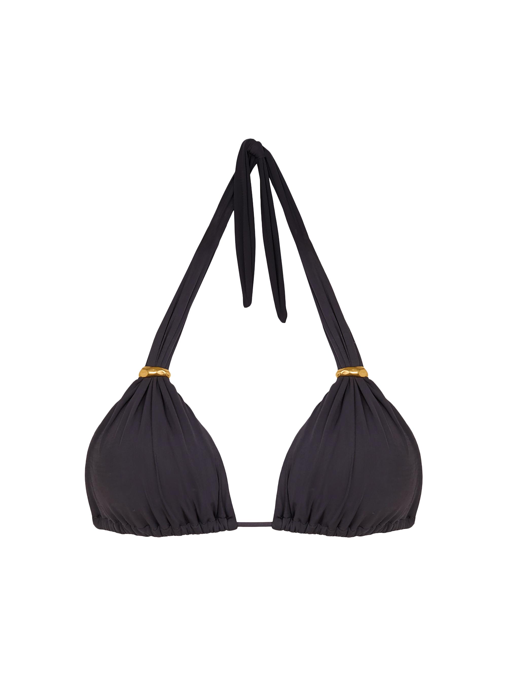 ViX by Paula Hermanny Women's Sea Wanderer Bia Halter Triangle Bikini Top - Grey