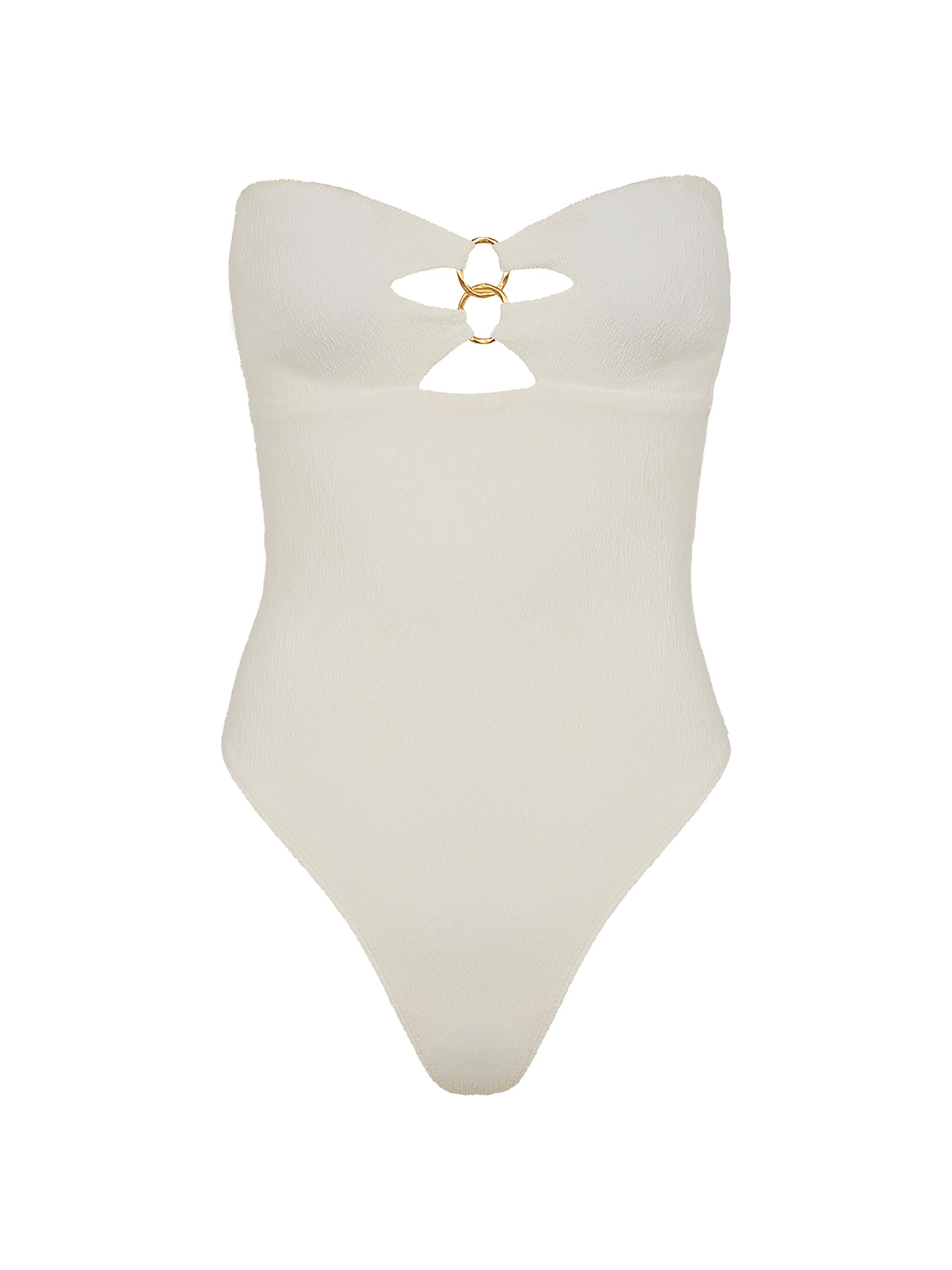 ViX by Paula Hermanny Women's Sea Wanderer Firenze Jolie One-Piece Swimsuit - White