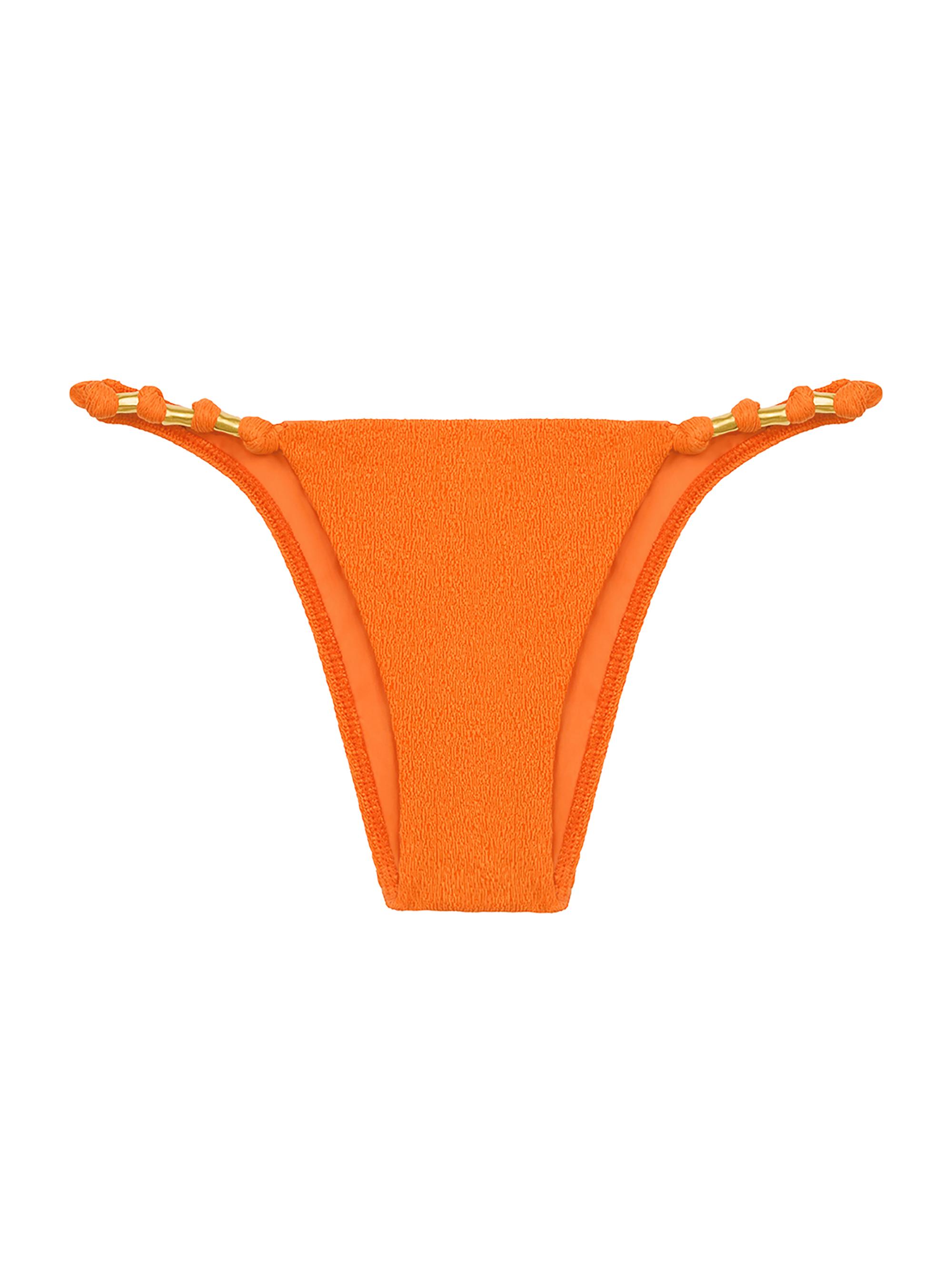 ViX by Paula Hermanny Women's Sea Wanderer Firenze Paula Embellished Bikini Bottom - Orange