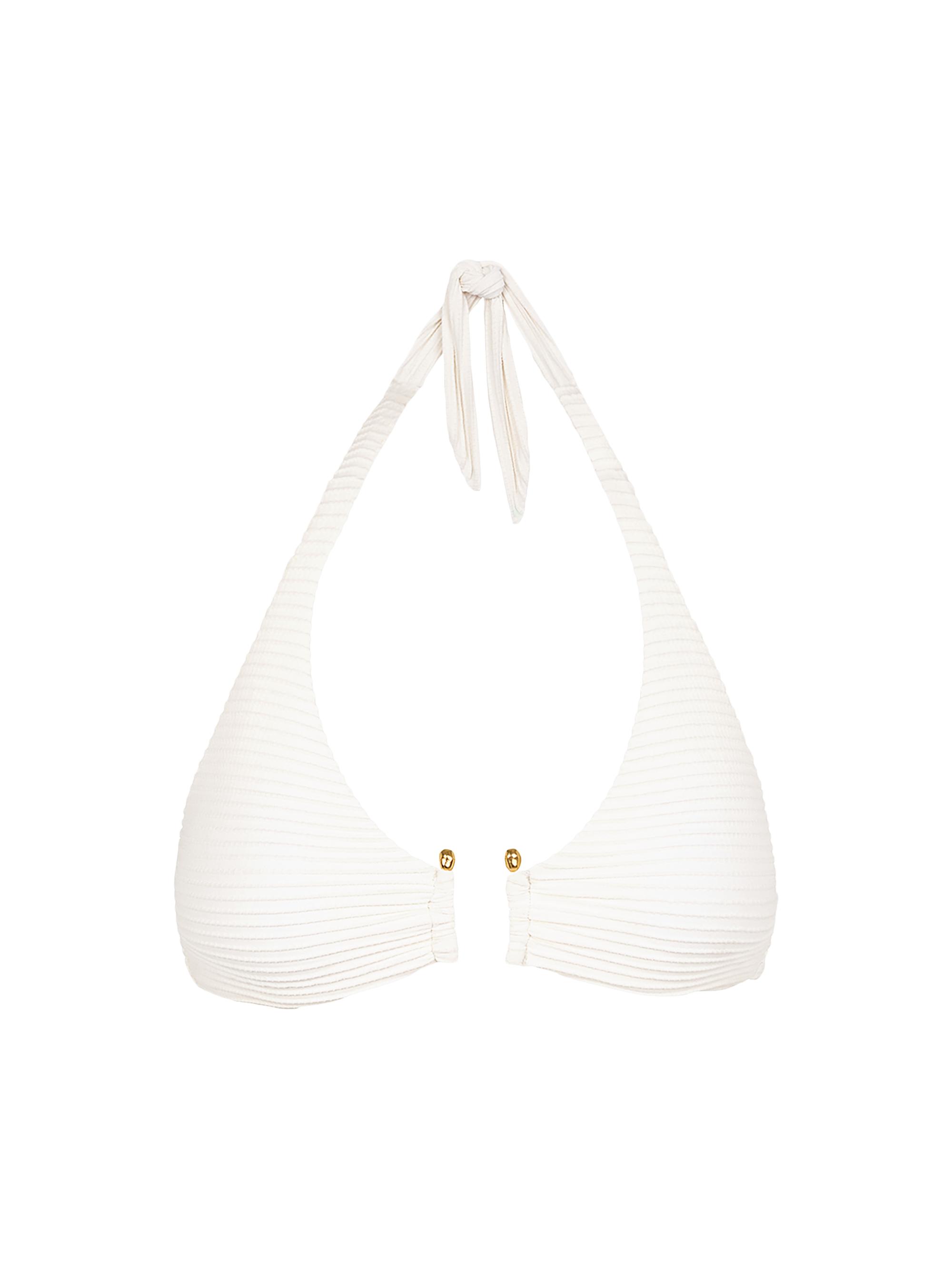 ViX by Paula Hermanny Women's Sea Wanderer Jill Alanna Embellished Bikini Top - Off White