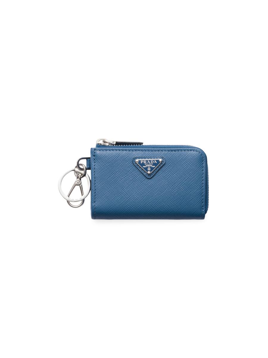 【日本入手困難】Saffiano leather mini pouch ハンドバッグ Black Saffiano Leather Mini Pouch | PRADA