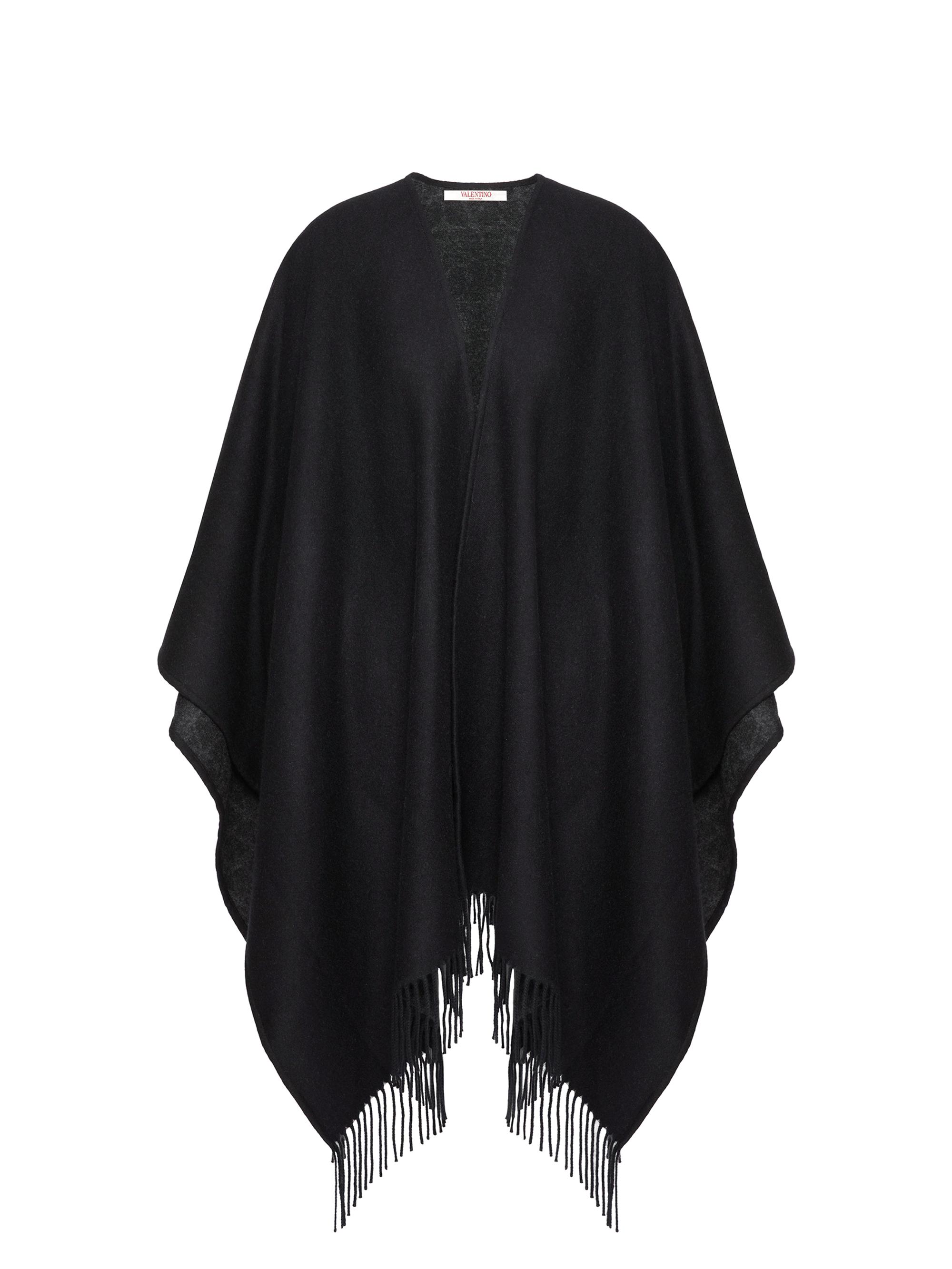 Valentino Garavani Women's VLogo Signature Cashmere Poncho - Black