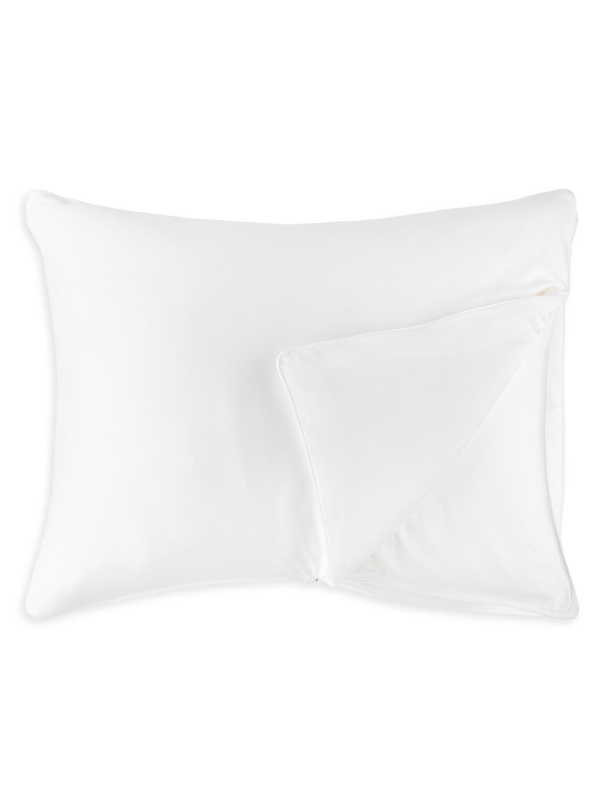 Peacock Alley Silk Filled Pillow Enhancer - White Standard