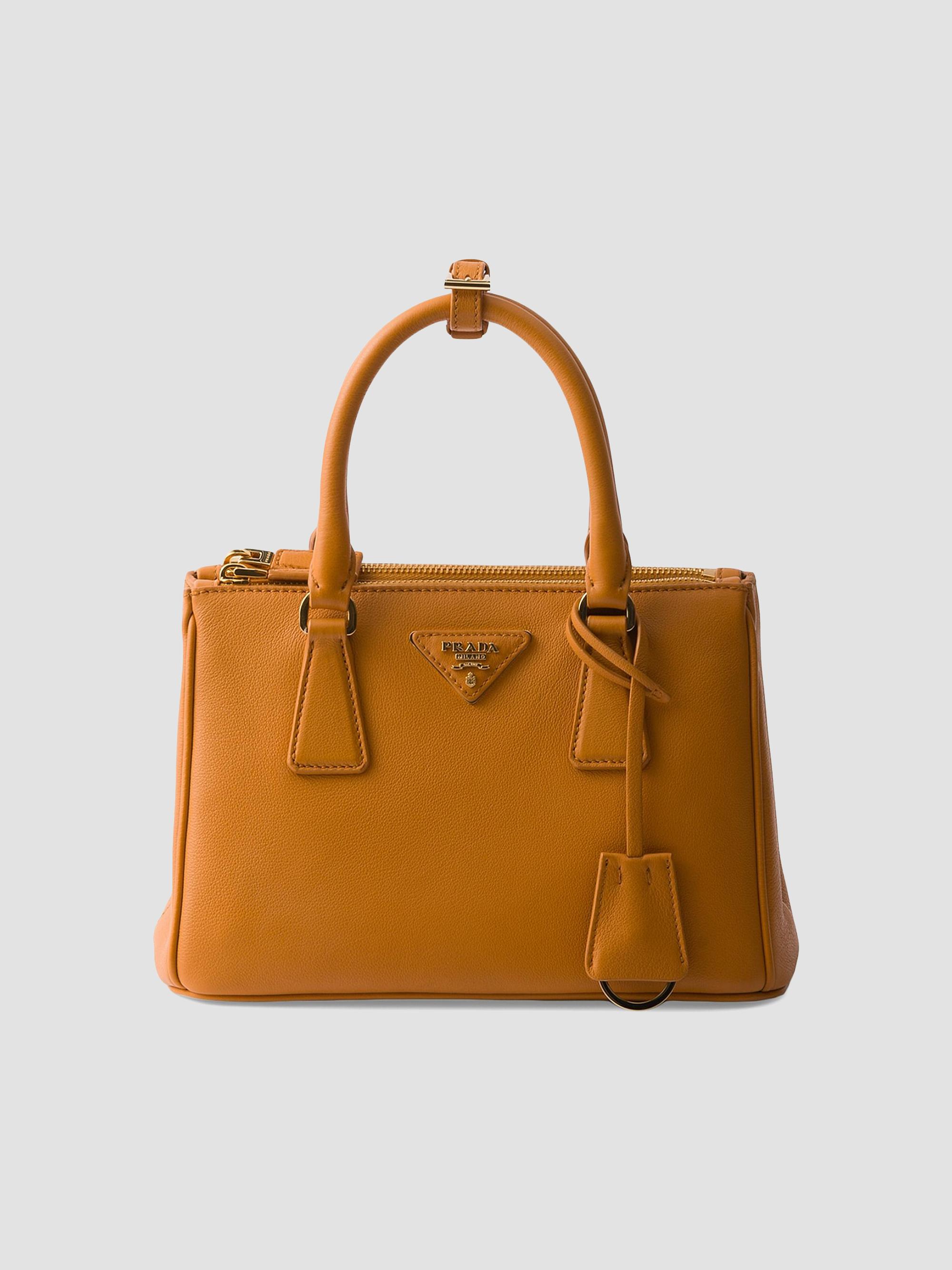 Prada Women's  Galleria Leather Bag - Orange | Thumbnail 6