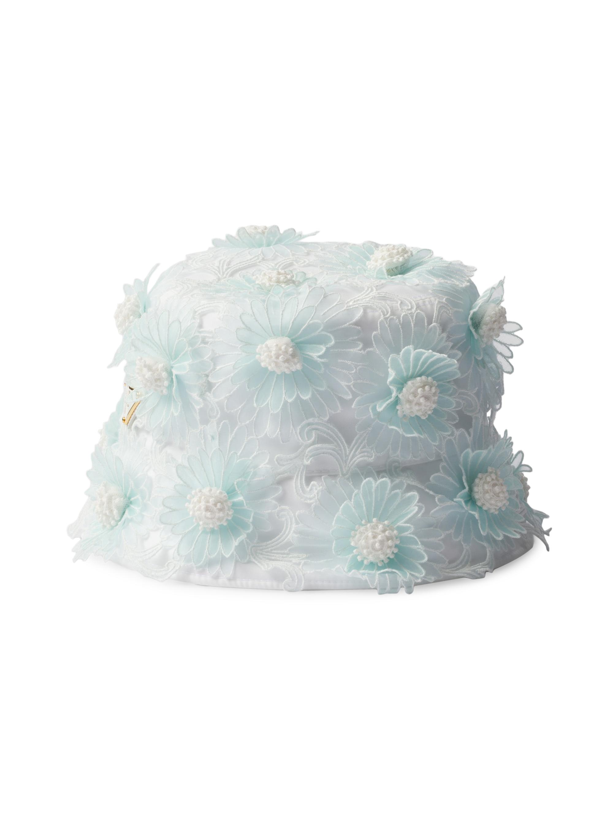 Prada Women's Guipure Lace Bucket Hat - Green