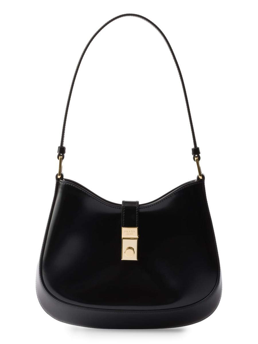 Prada Cleo Brushed Leather Shoulder Bag | Saks Fifth Avenue