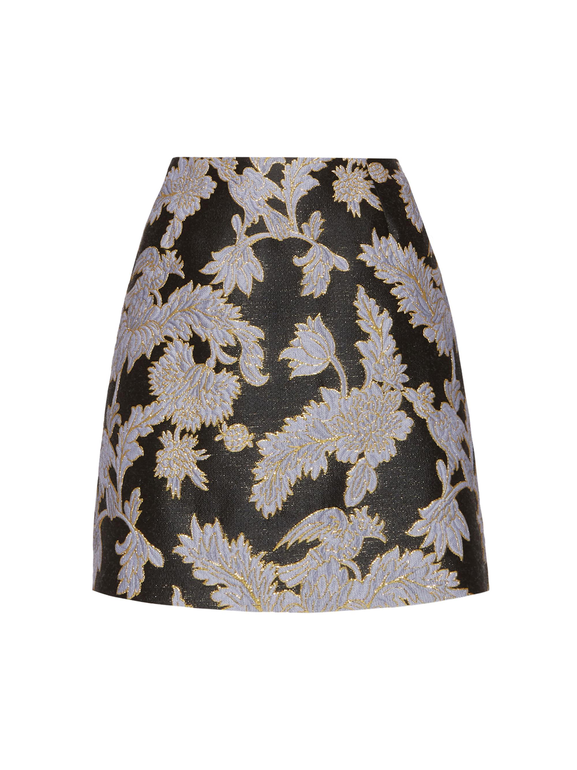 La DoubleJ Women's Baia Mini Skirt - Lark Jacquard Black
