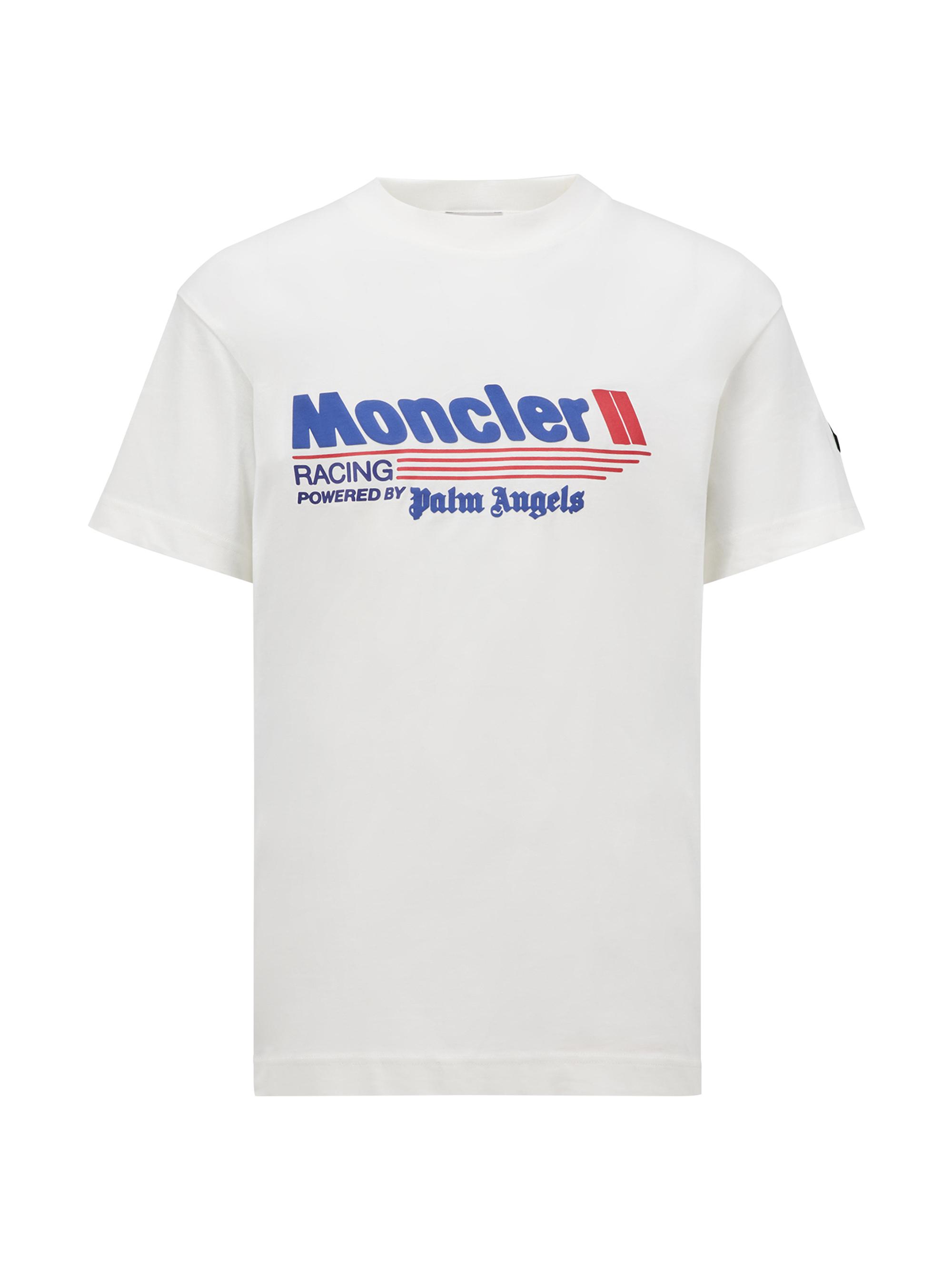 Moncler Genius Men's Moncler x Palm Angels Short Sleeve T-Shirt - Off White