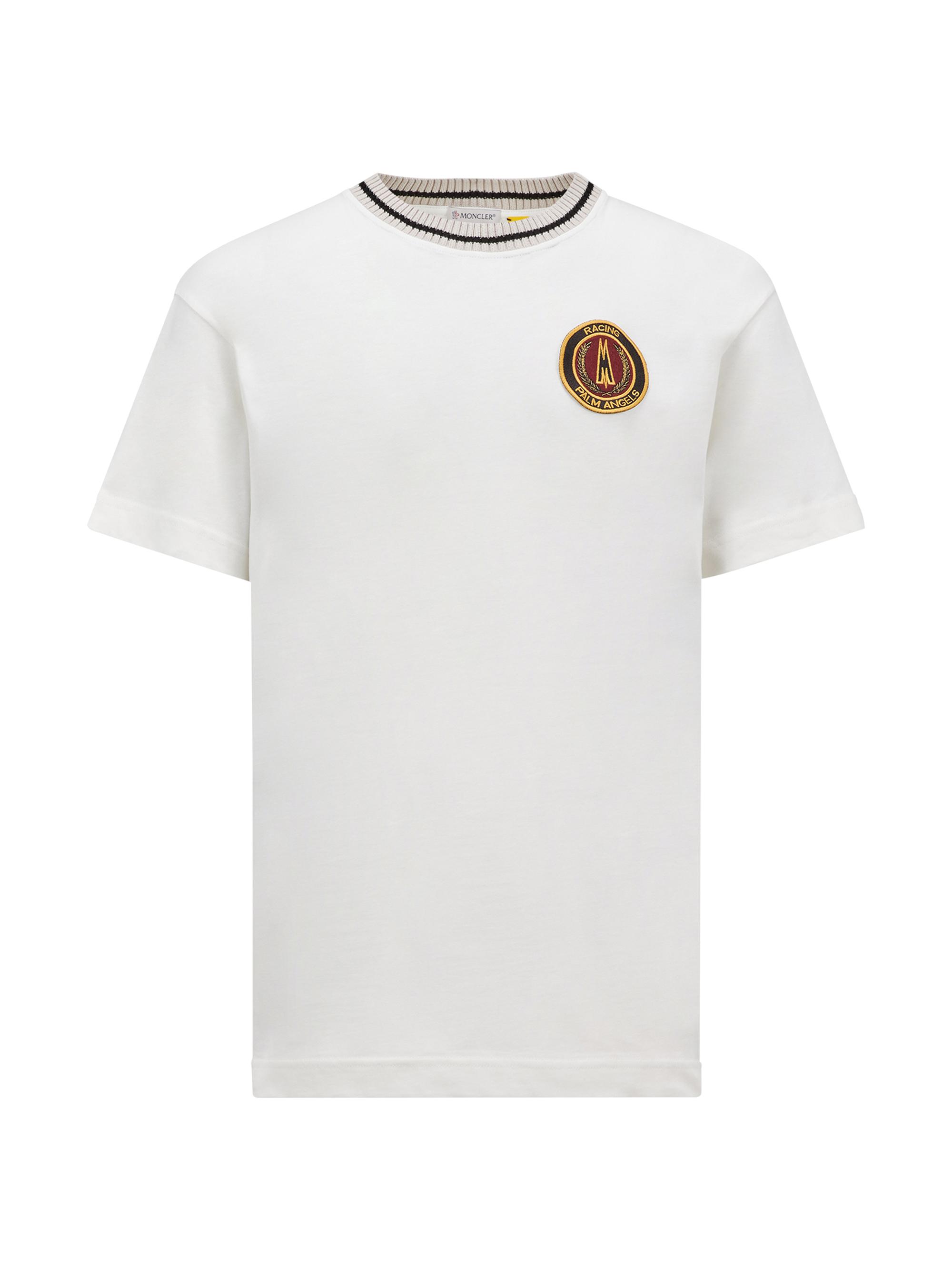 Moncler Genius Men's Moncler x Palm Angels Short Sleeve T-Shirt - Off White