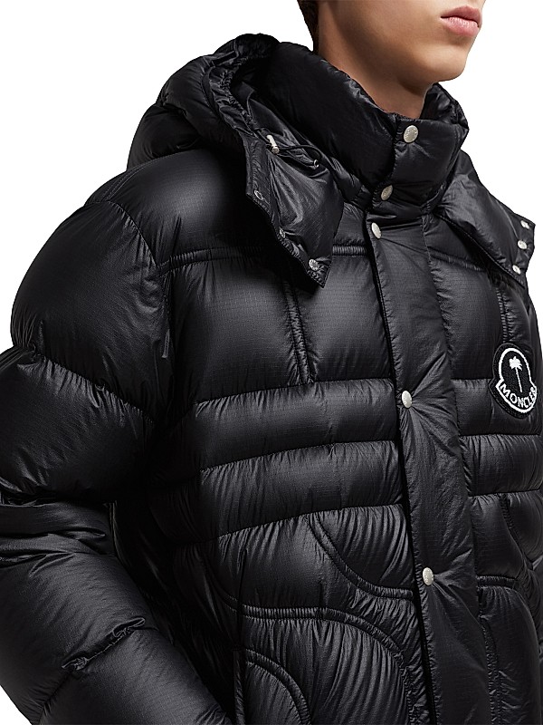 Shop Moncler Genius Moncler x Palm Angels Cherith Puffer Shop Moncler Genius Moncler x Palm Angels Cherith Puffer