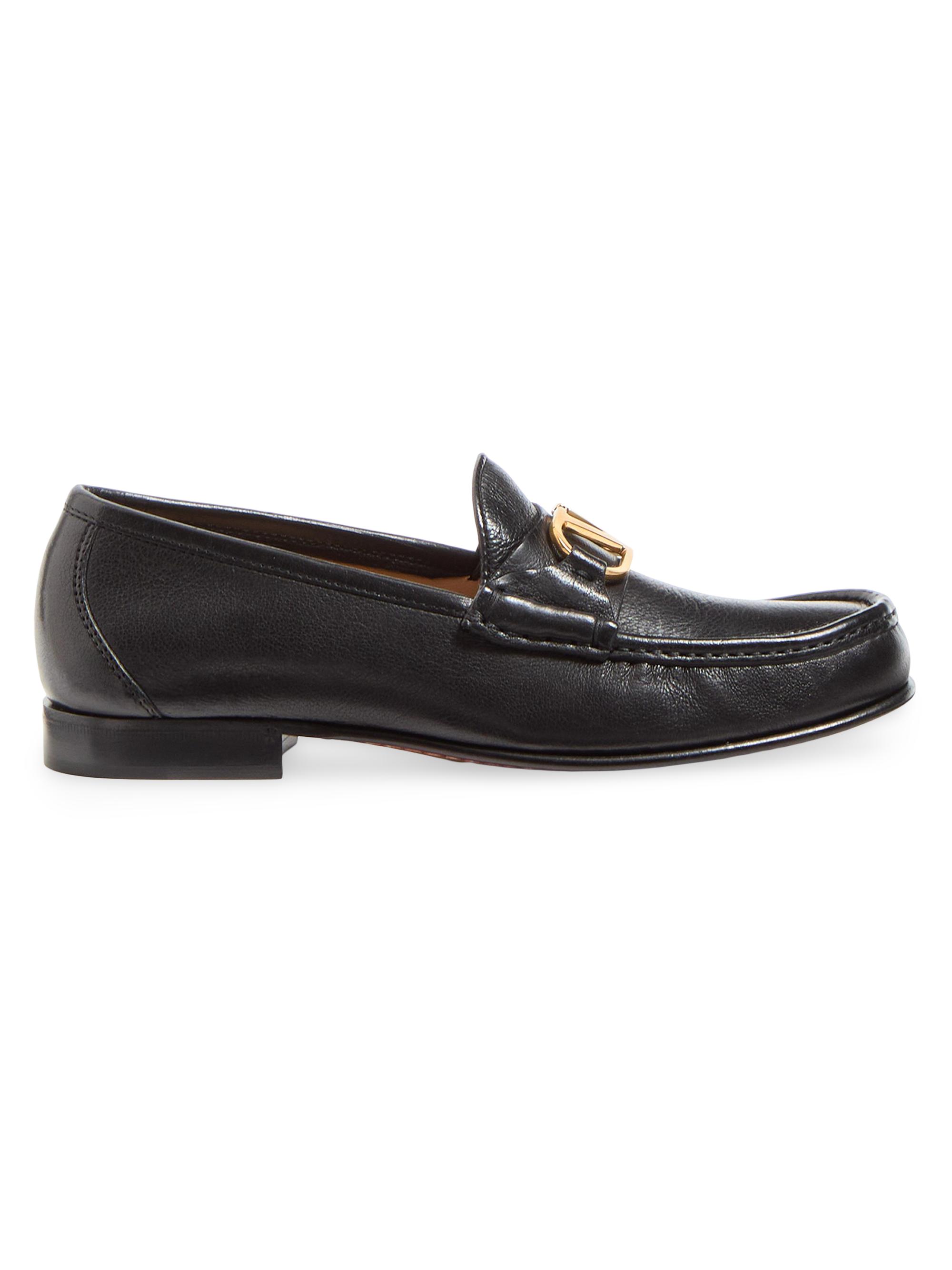 Valentino Garavani VLogo Locker Calfskin Loafers 40MM | Saks Fifth