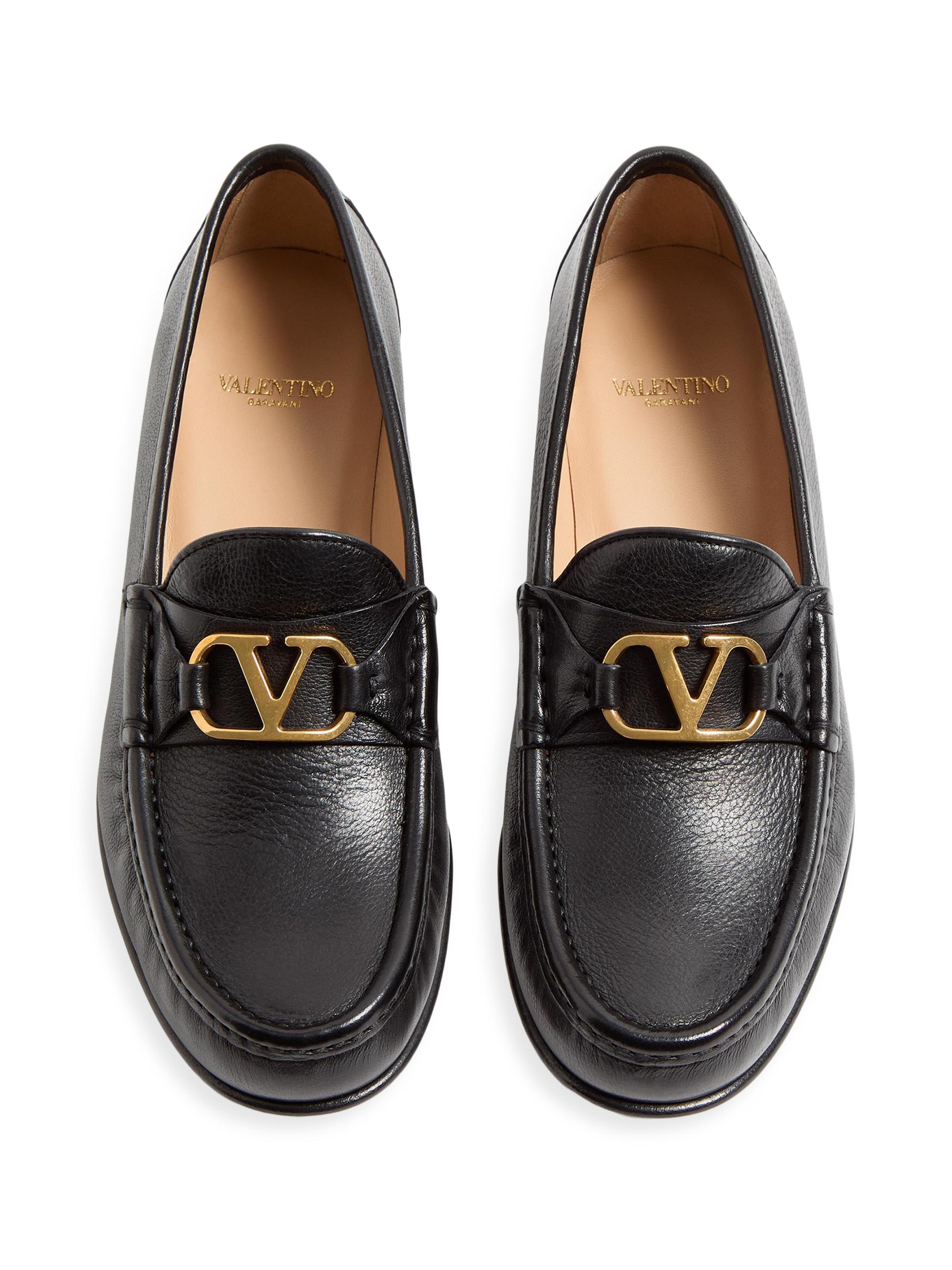 Valentino Garavani VLogo Signature Buffalo Loafers 20MM | Saks
