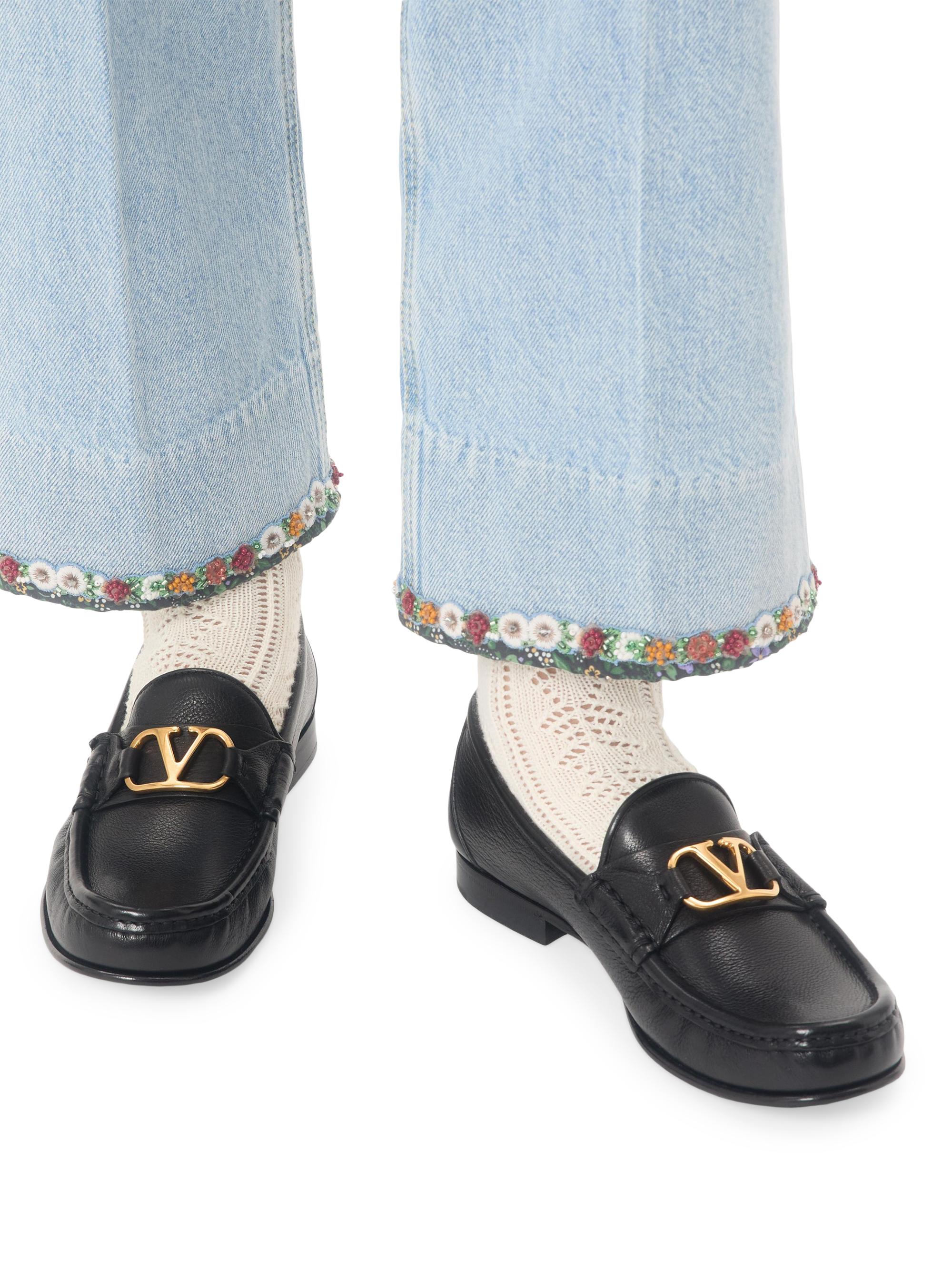 Valentino Garavani VLogo Signature Buffalo Loafers 20MM | Saks
