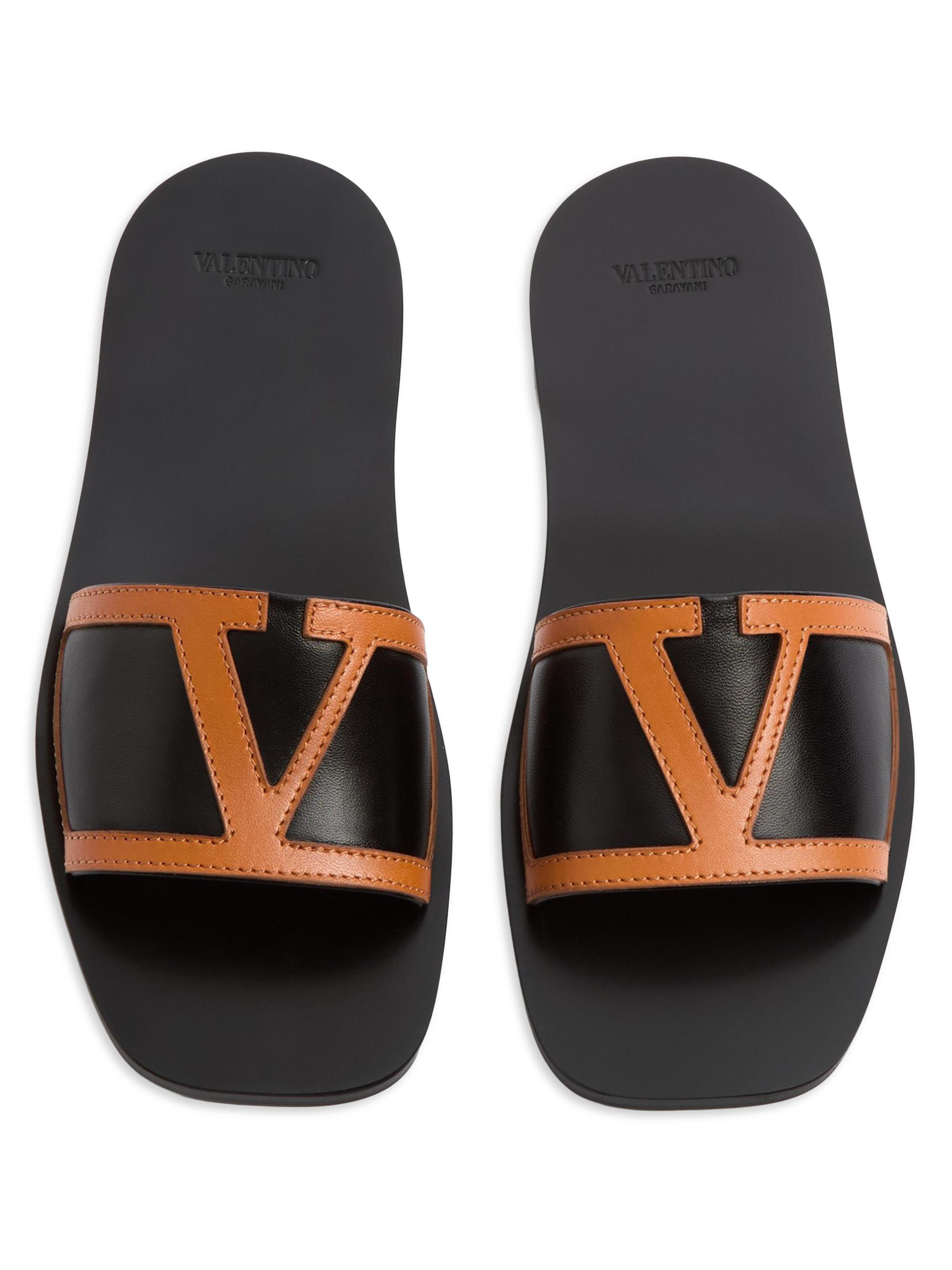 Valentino Garavani Viva Superstar Slide Sandals in Nappa Leather