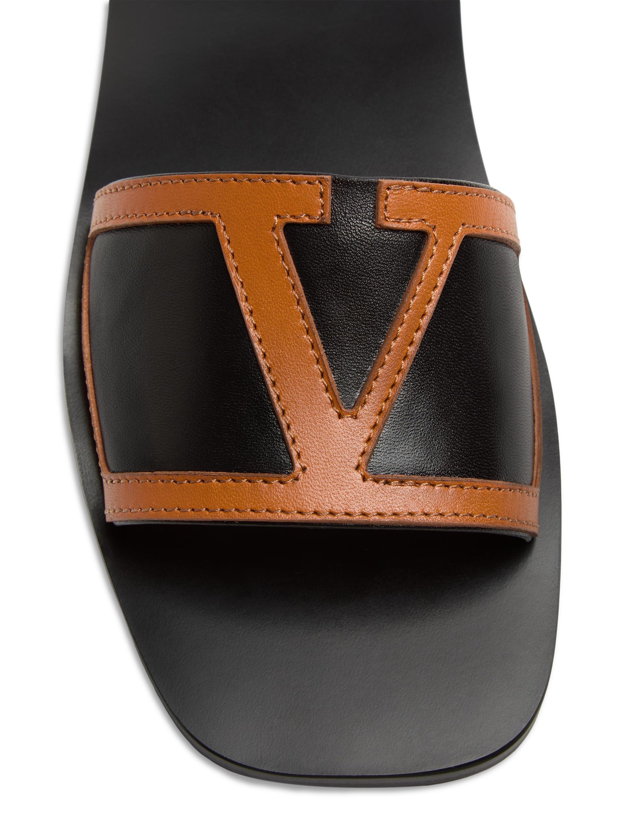 Valentino Garavani Viva Superstar Slide Sandals in Nappa Leather