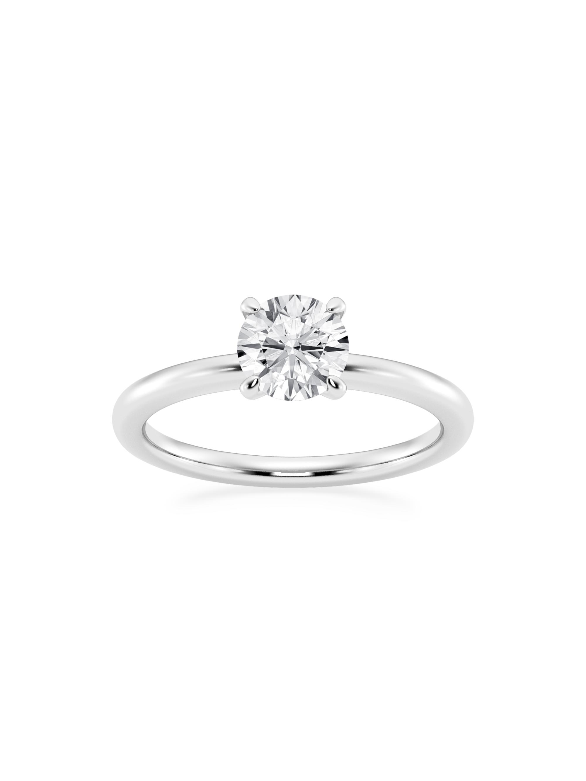 Saks Fifth Avenue Collection Women's 14K White Gold & Round Natural Diamond Solitaire Ring/0.5-2.00 TCW - 1 Tcw