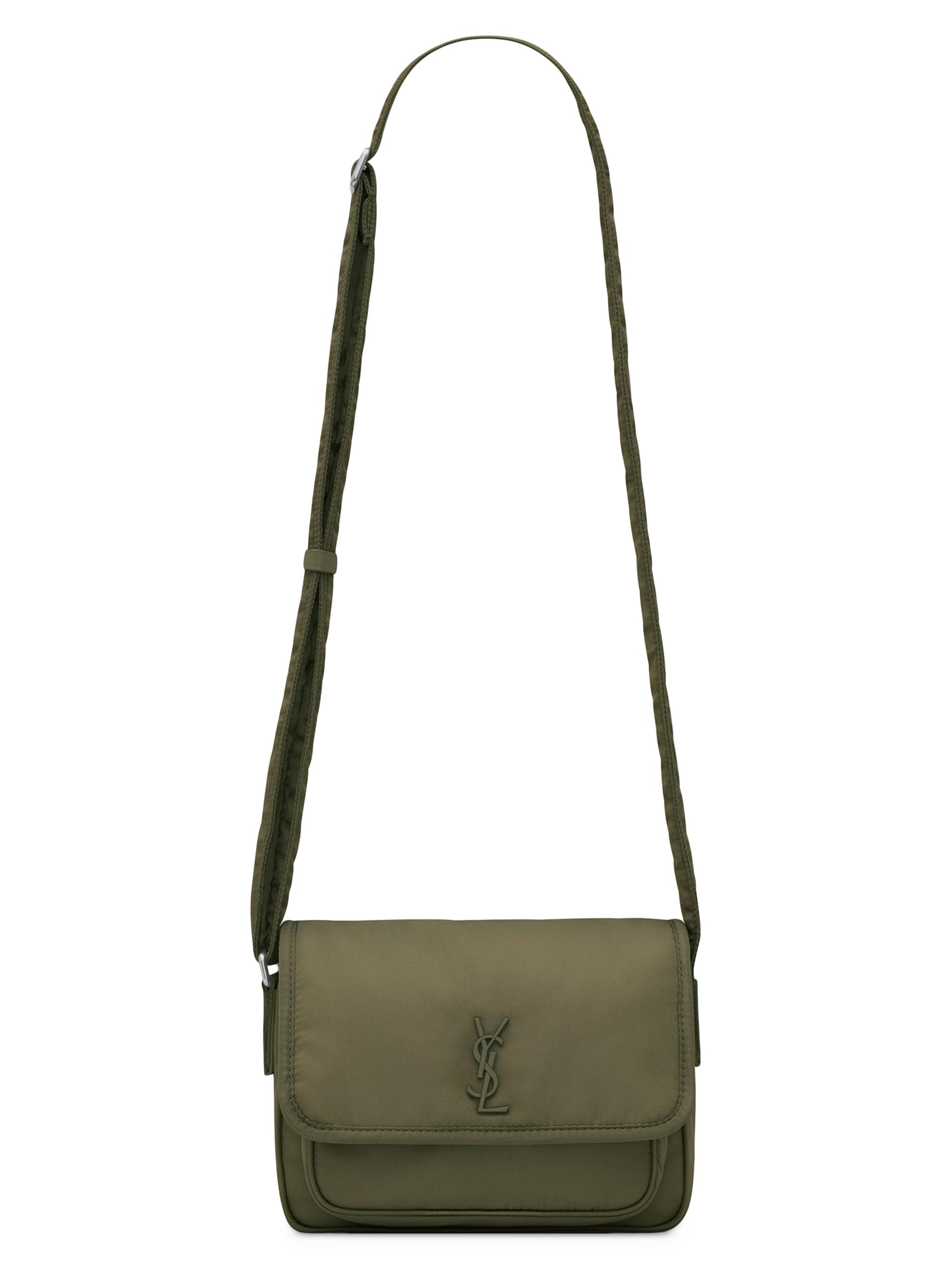 Saint Laurent Men's Niki  Messenger Bag in Nylon - Deep Military