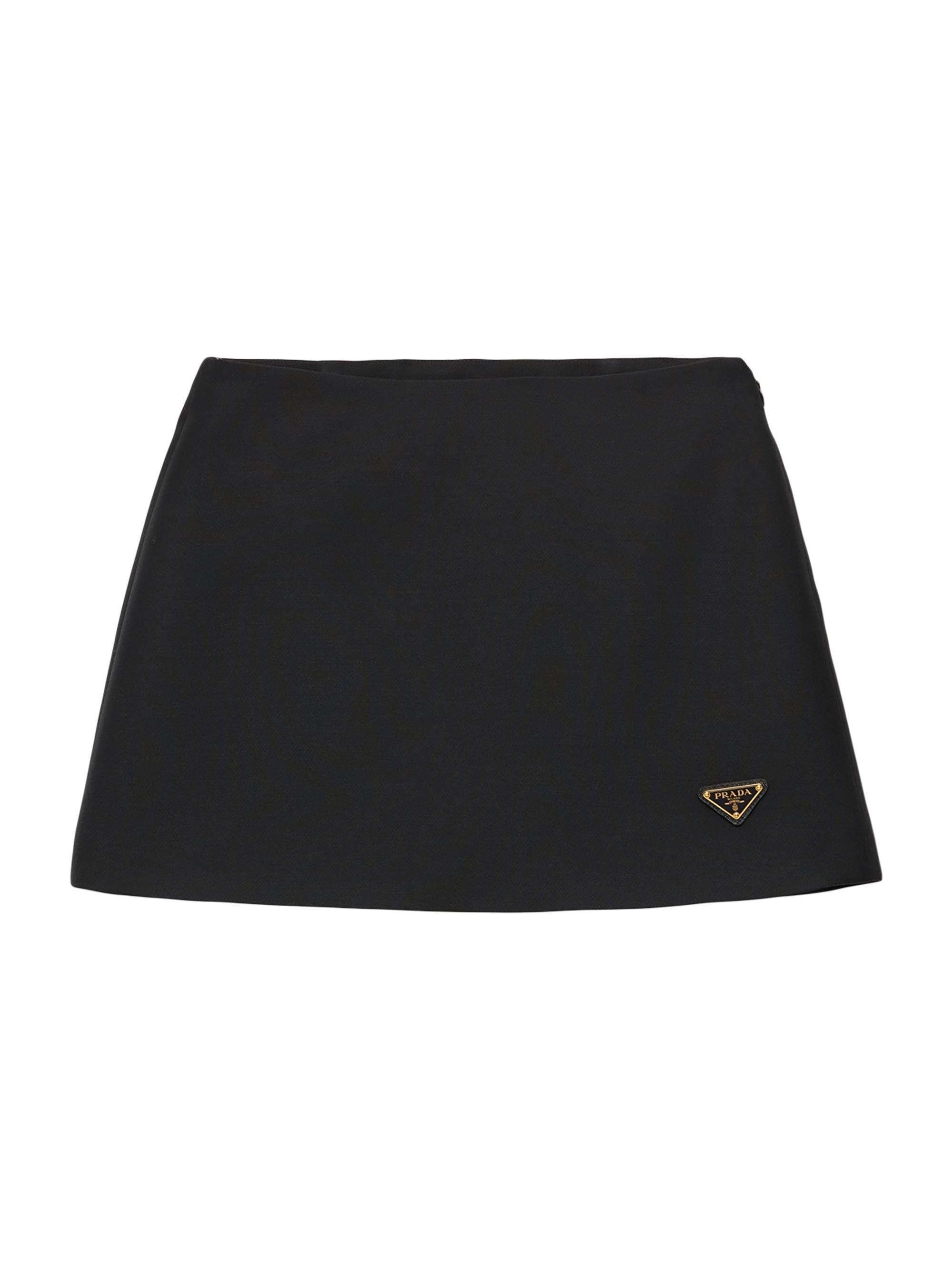 Prada Women's Tricotine Miniskirt - Black