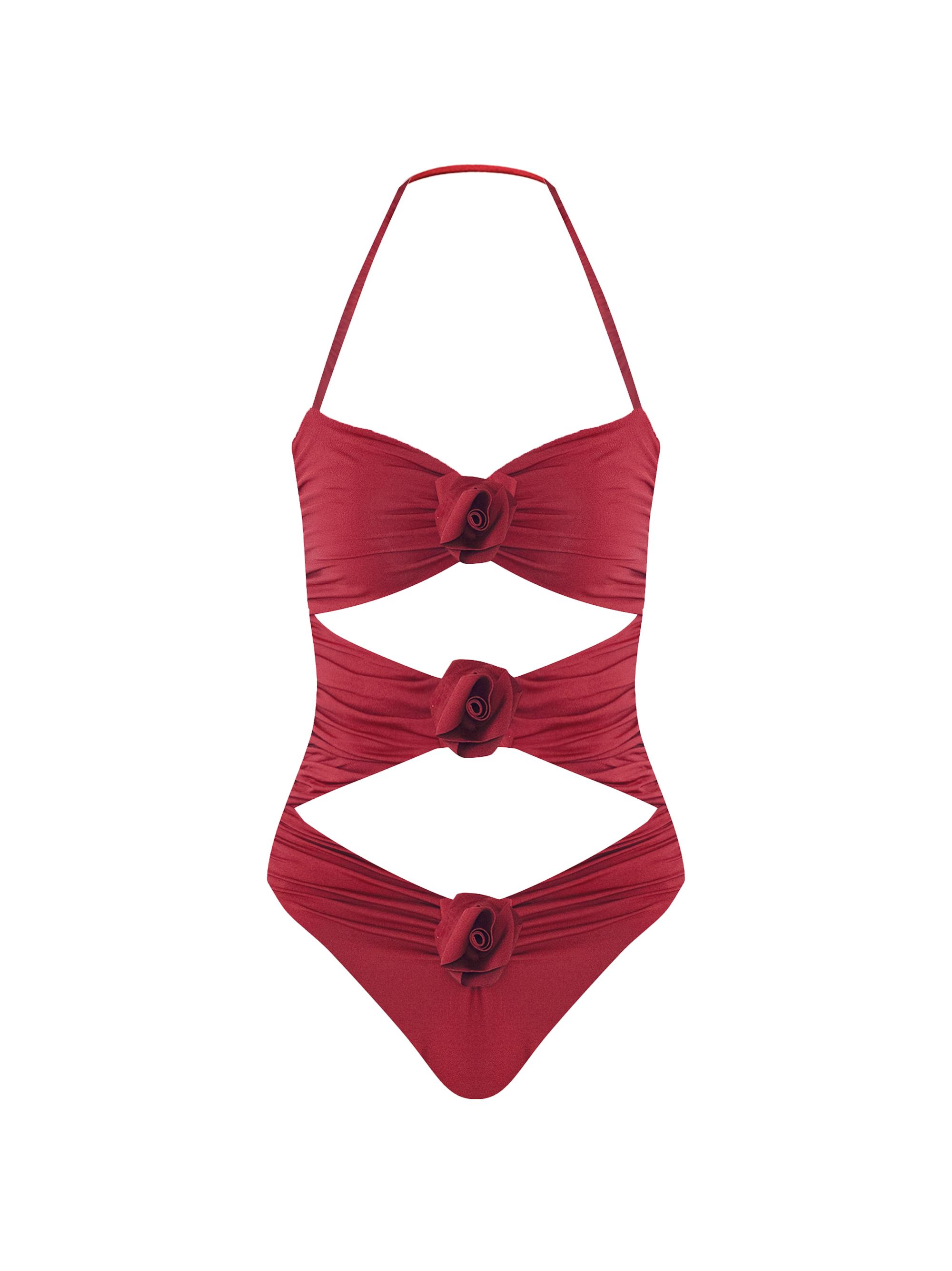 Maygel Coronel Women's Lantana Cut-Out One-Piece Swimsuit - Carmesi