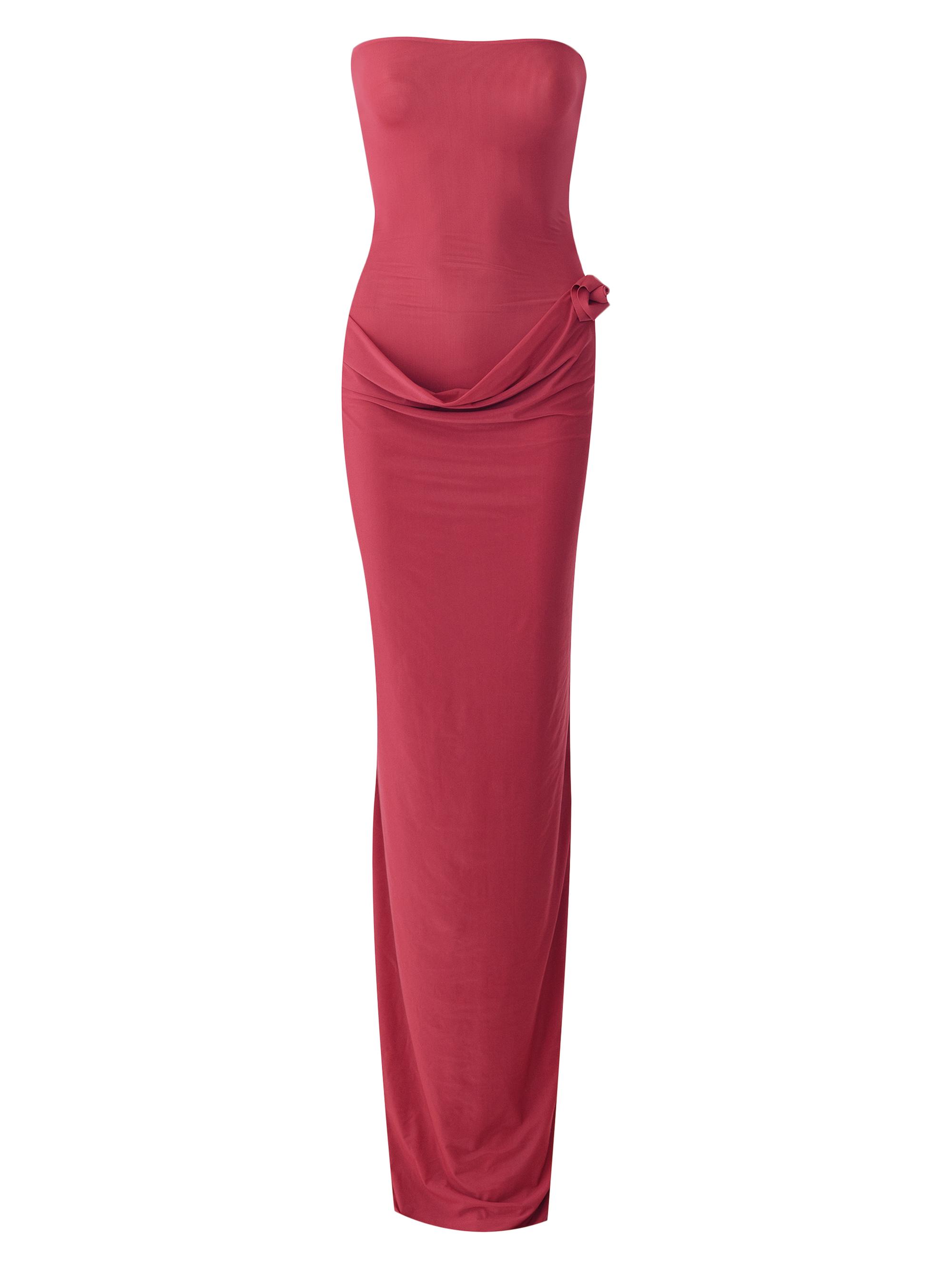 Maygel Coronel Women's Campano Bandeau Gown - Crimson