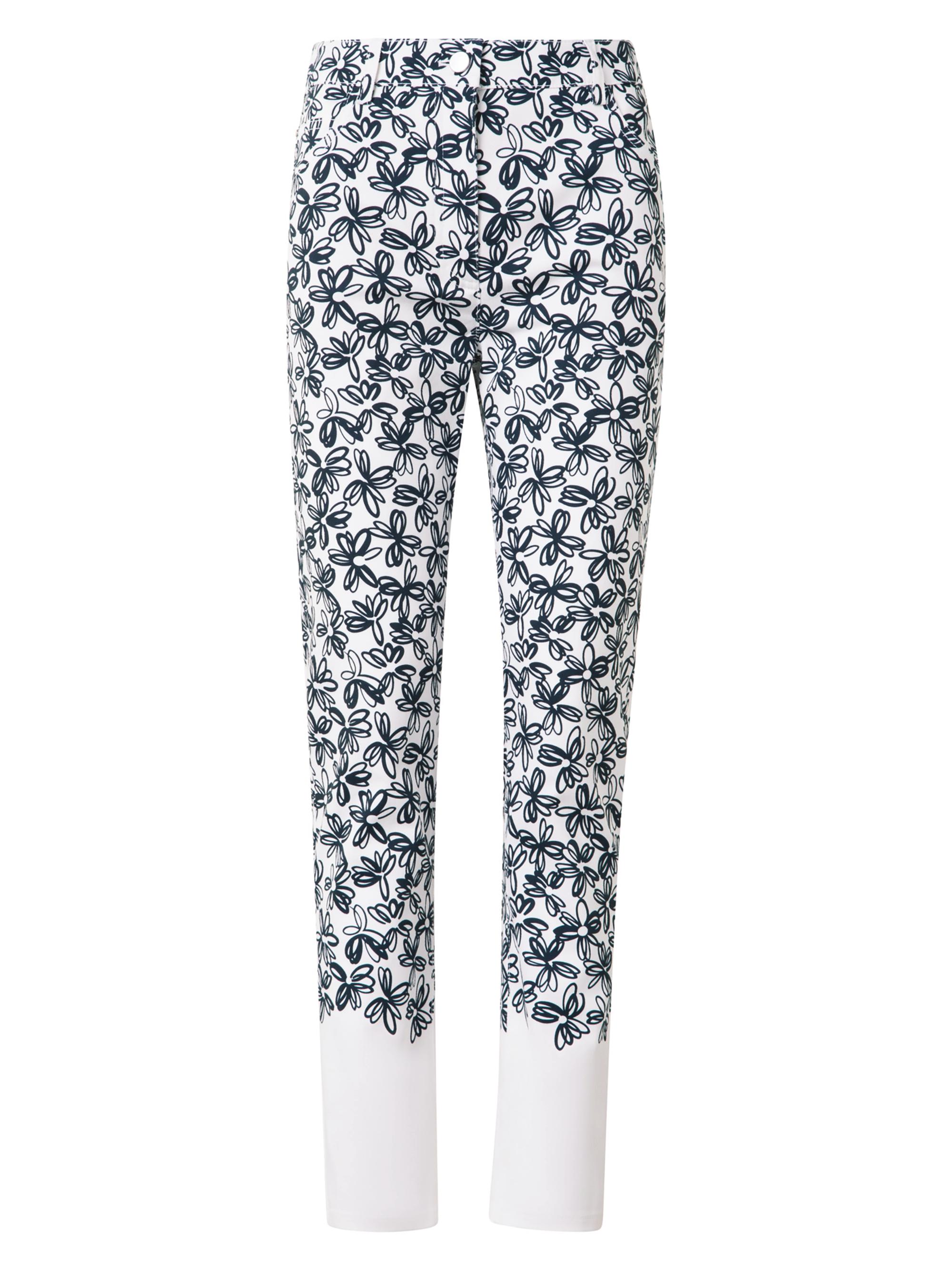 Akris punto Women's Maru Daisy Print Pants - Cream Black