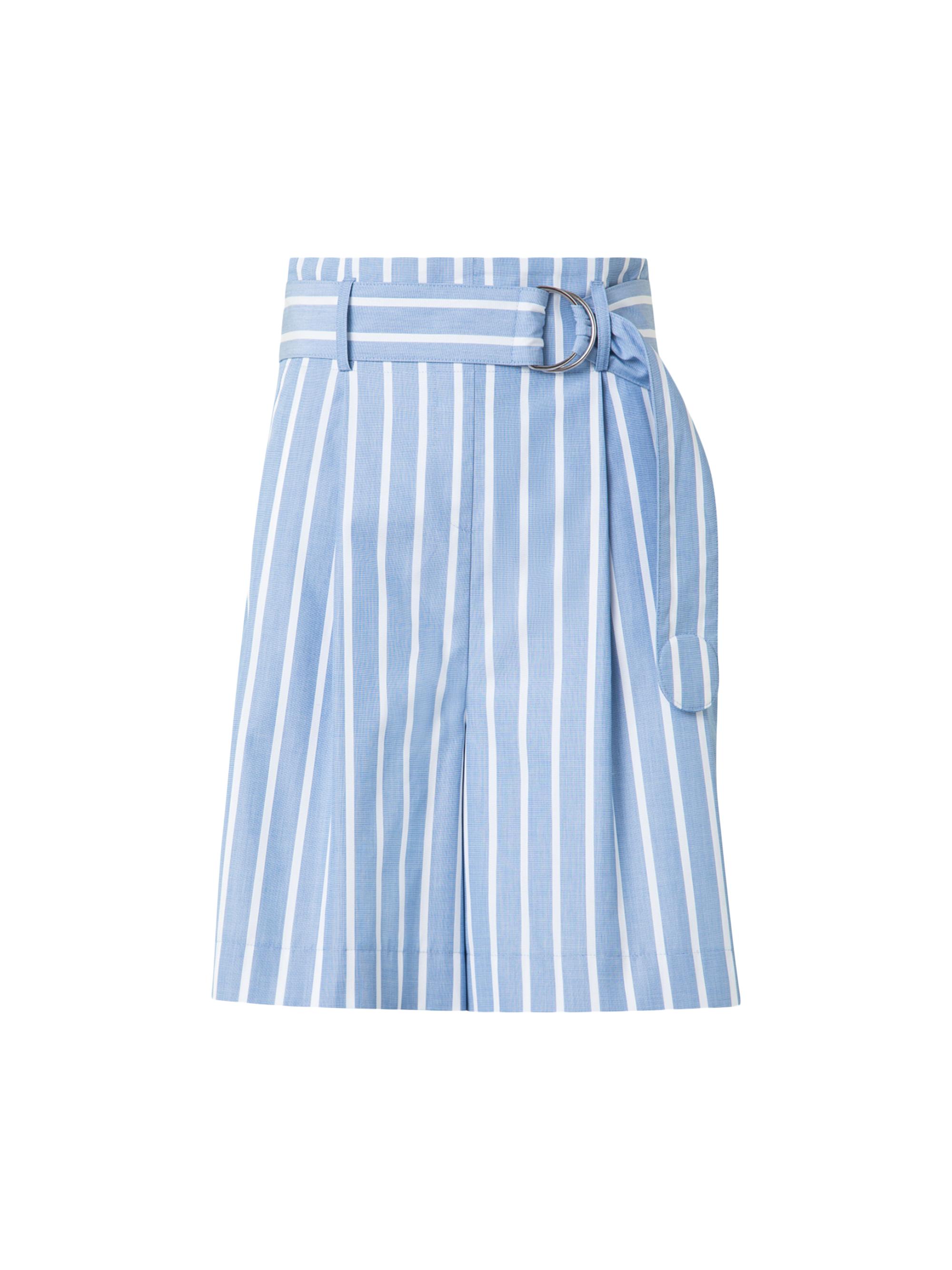 Akris punto Women's Fiorellina Bermuda Striped Shorts - Sky Cream