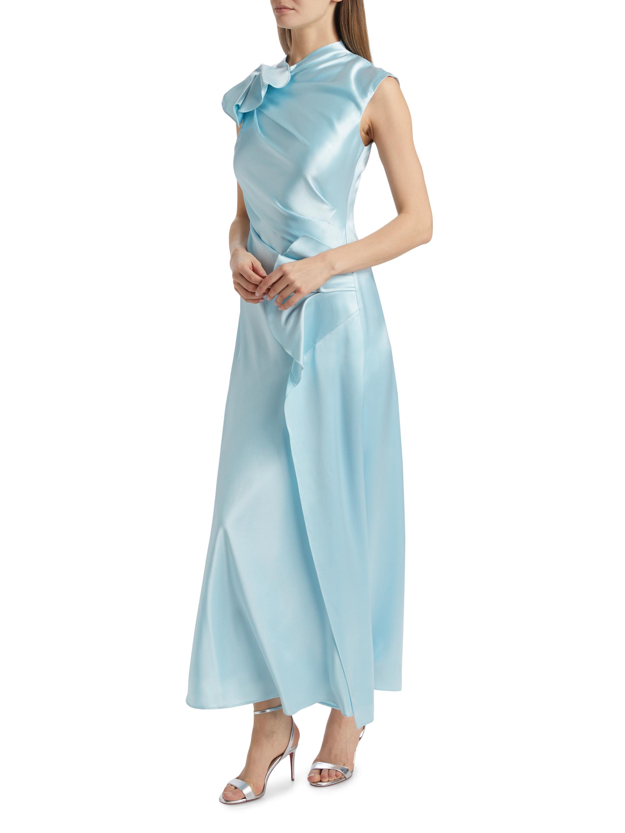 knee length dresses for ladies Acler Online AU Ramshaw Maxi Dress, Berry Pink, AU10 US6