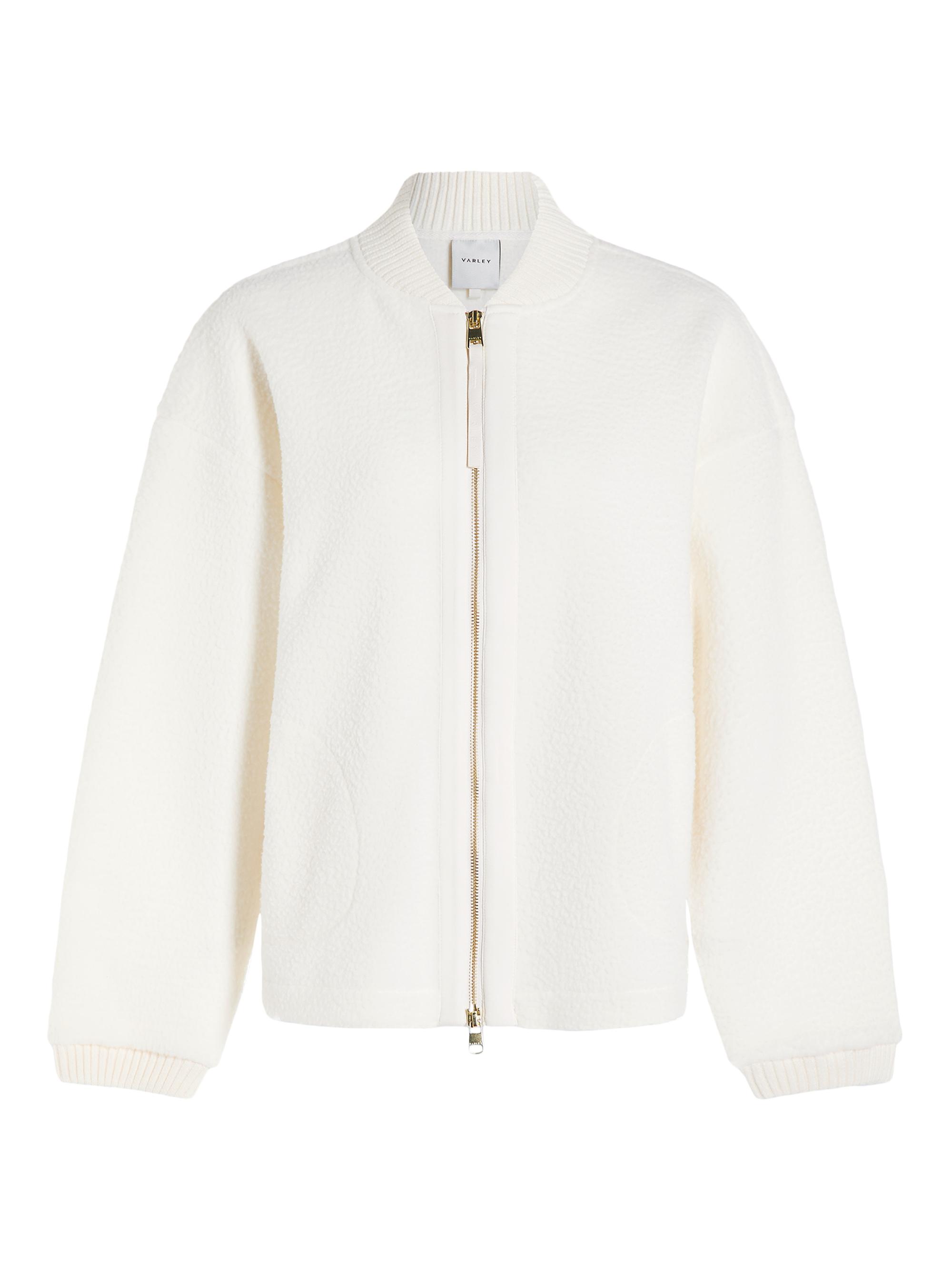 Varley Women's Willmont Fleece Bomber Jacket - Egret