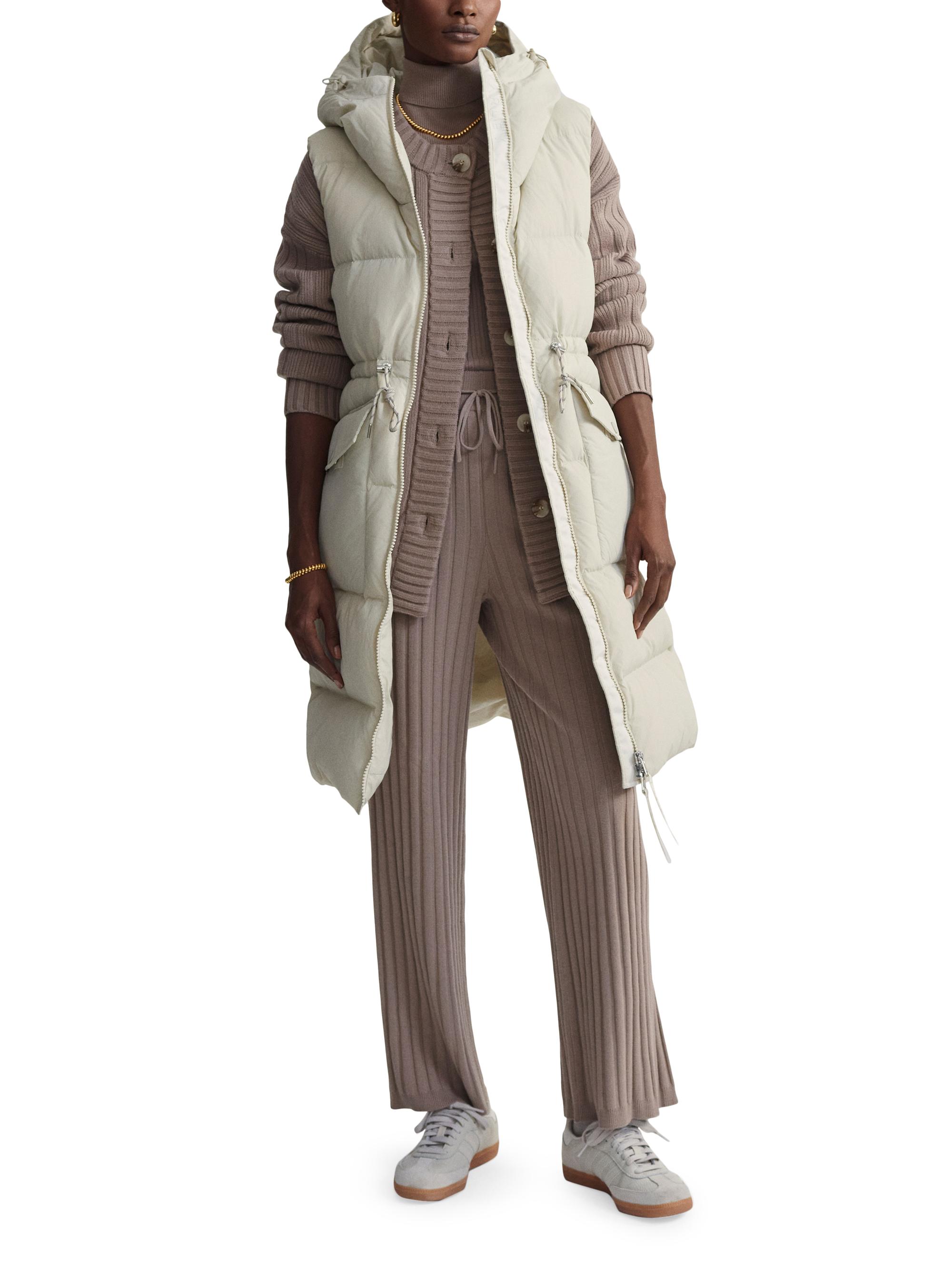 Varley Women's Irving Long Down Vest - Bone White