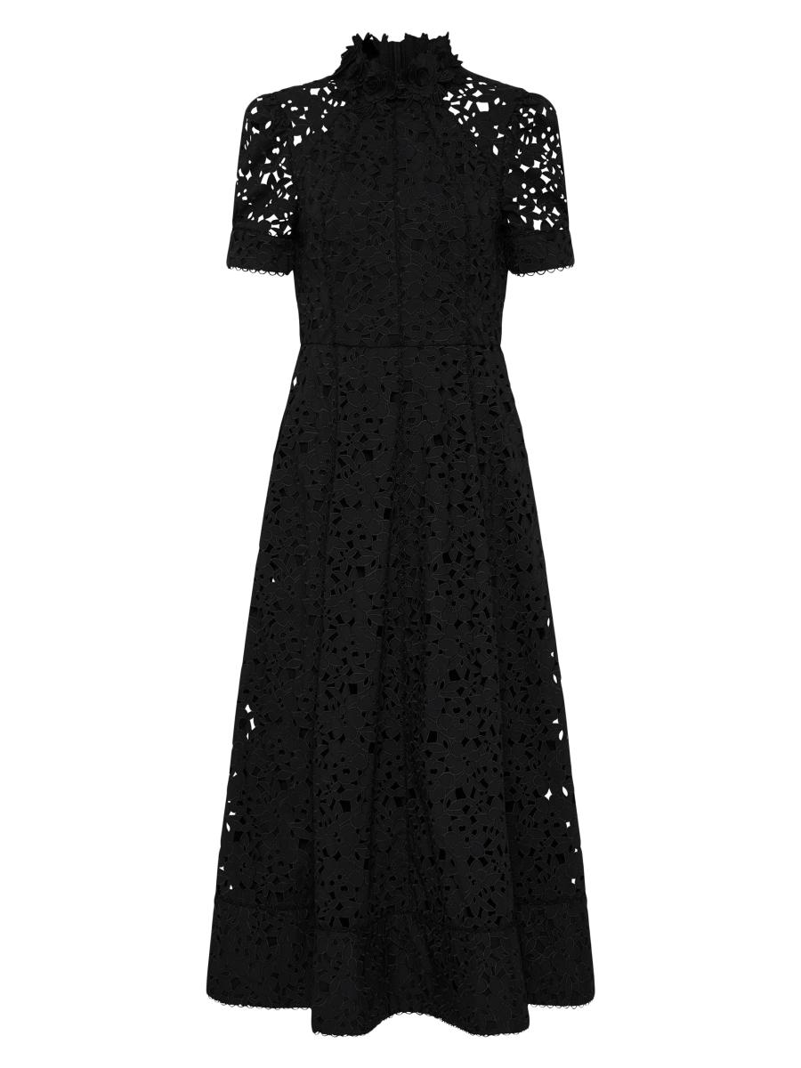 ■REBECCA VALLANCE■コットン ギピュール レース ミディドレス Rebecca Vallance Kitsu Lace Midi Shirtdress | Saks Fifth Avenue