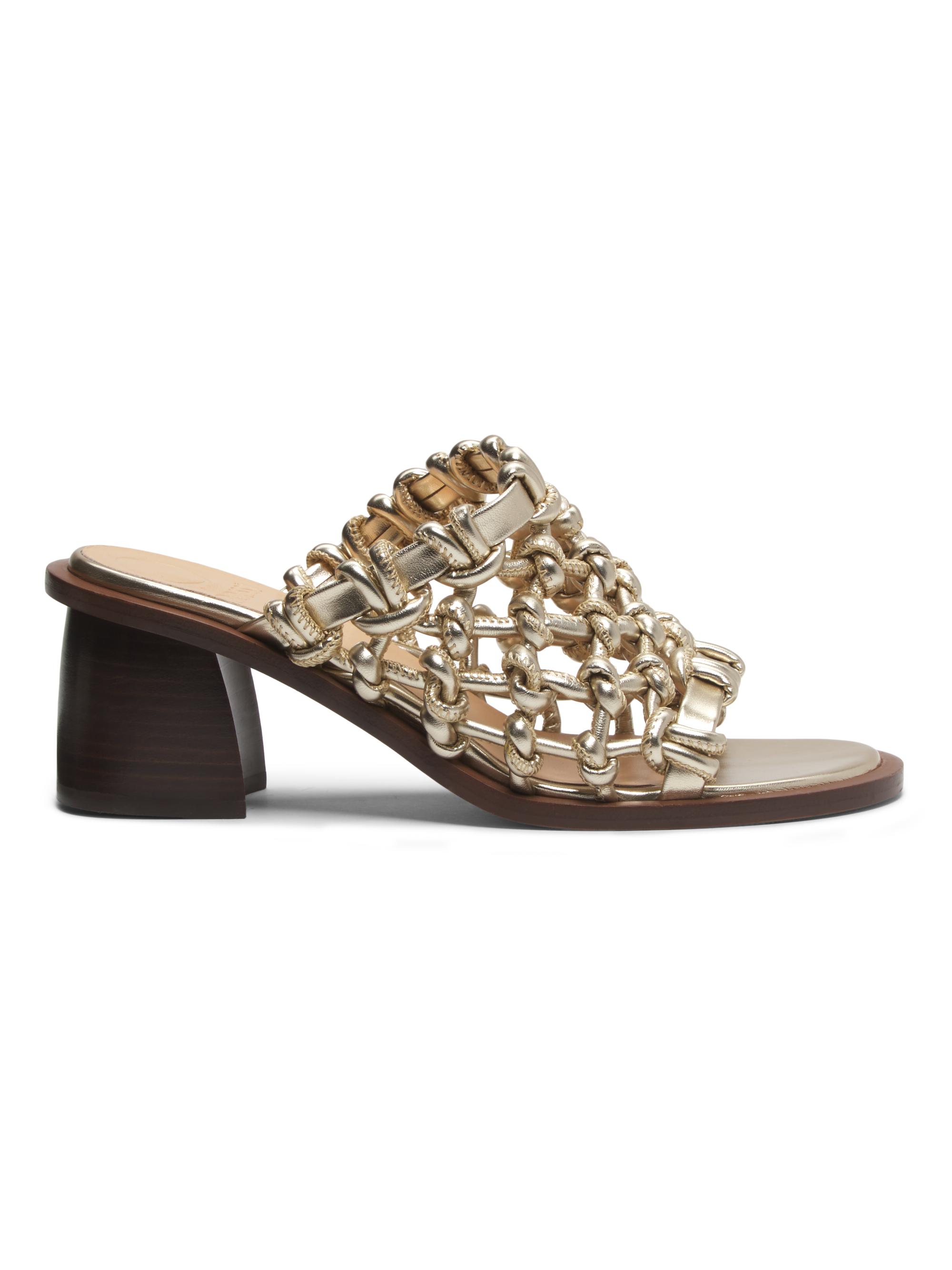 Odissì Women's Nour Metallic Faux-Leather Sandals - Light Gold