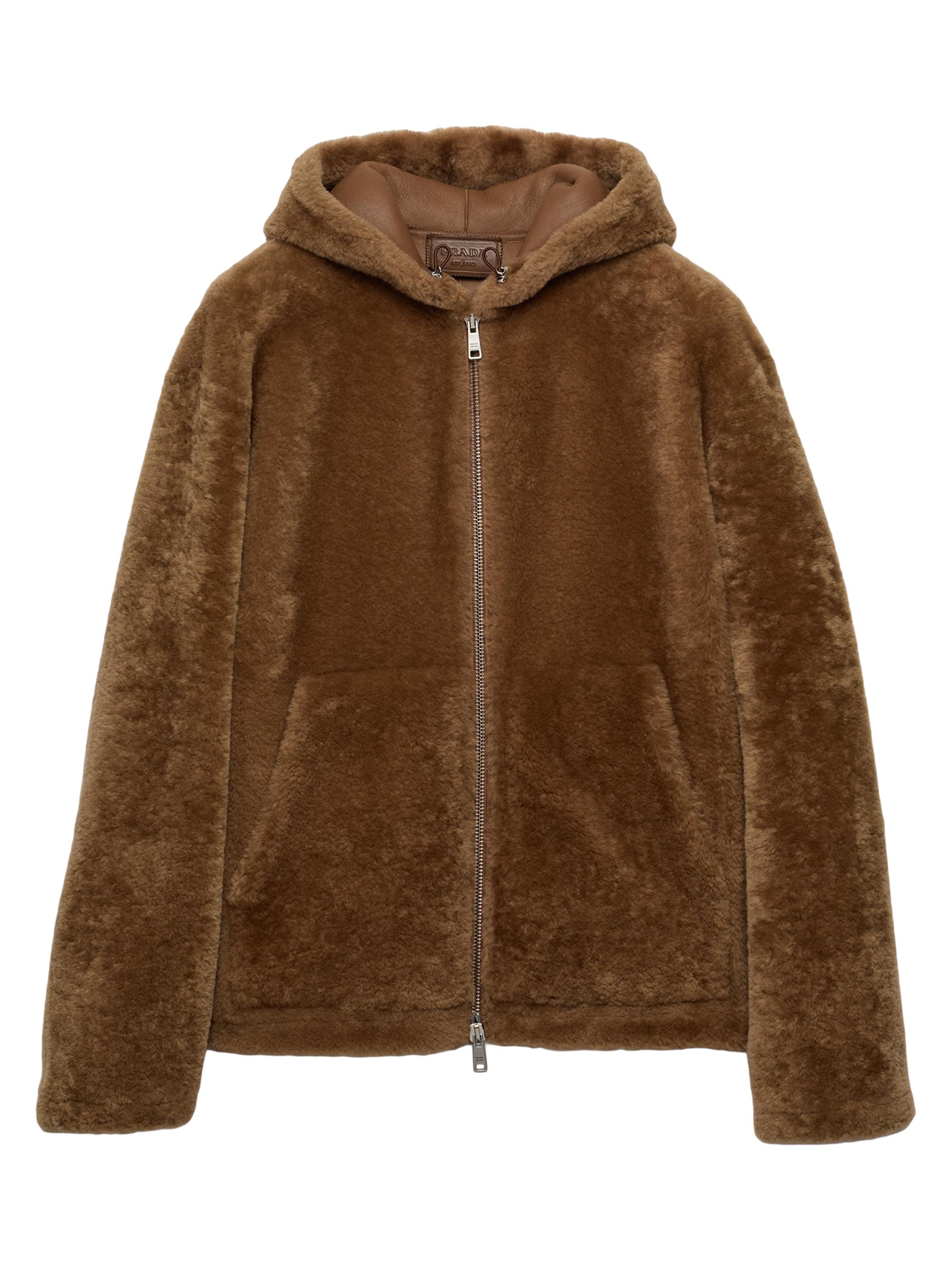 Prada Men's Shearling Jacket - Brown