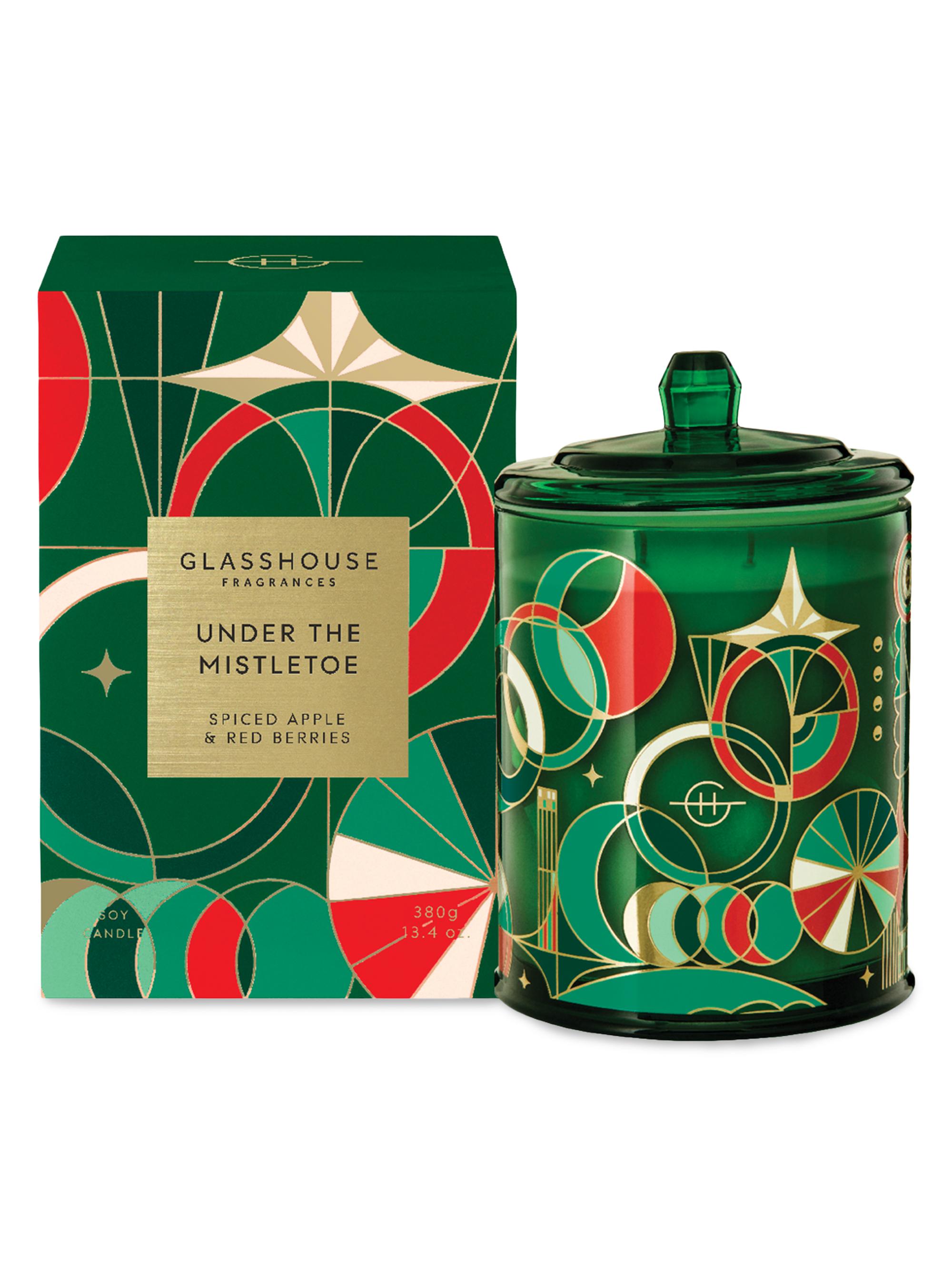 Glasshouse Fragrances Under The Mistletoe Candle