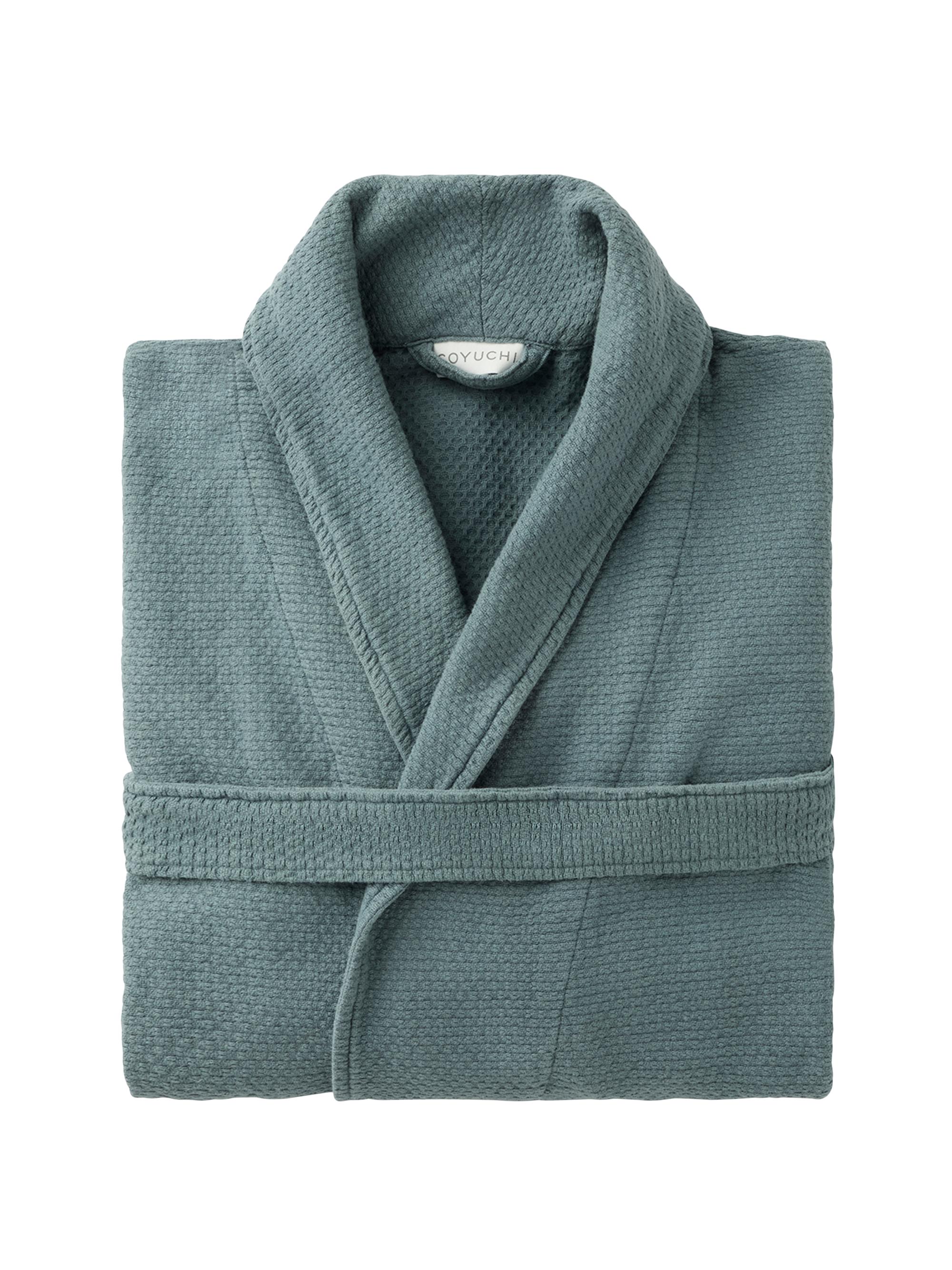 Coyuchi Women's Adriatic Organic Robe - River
