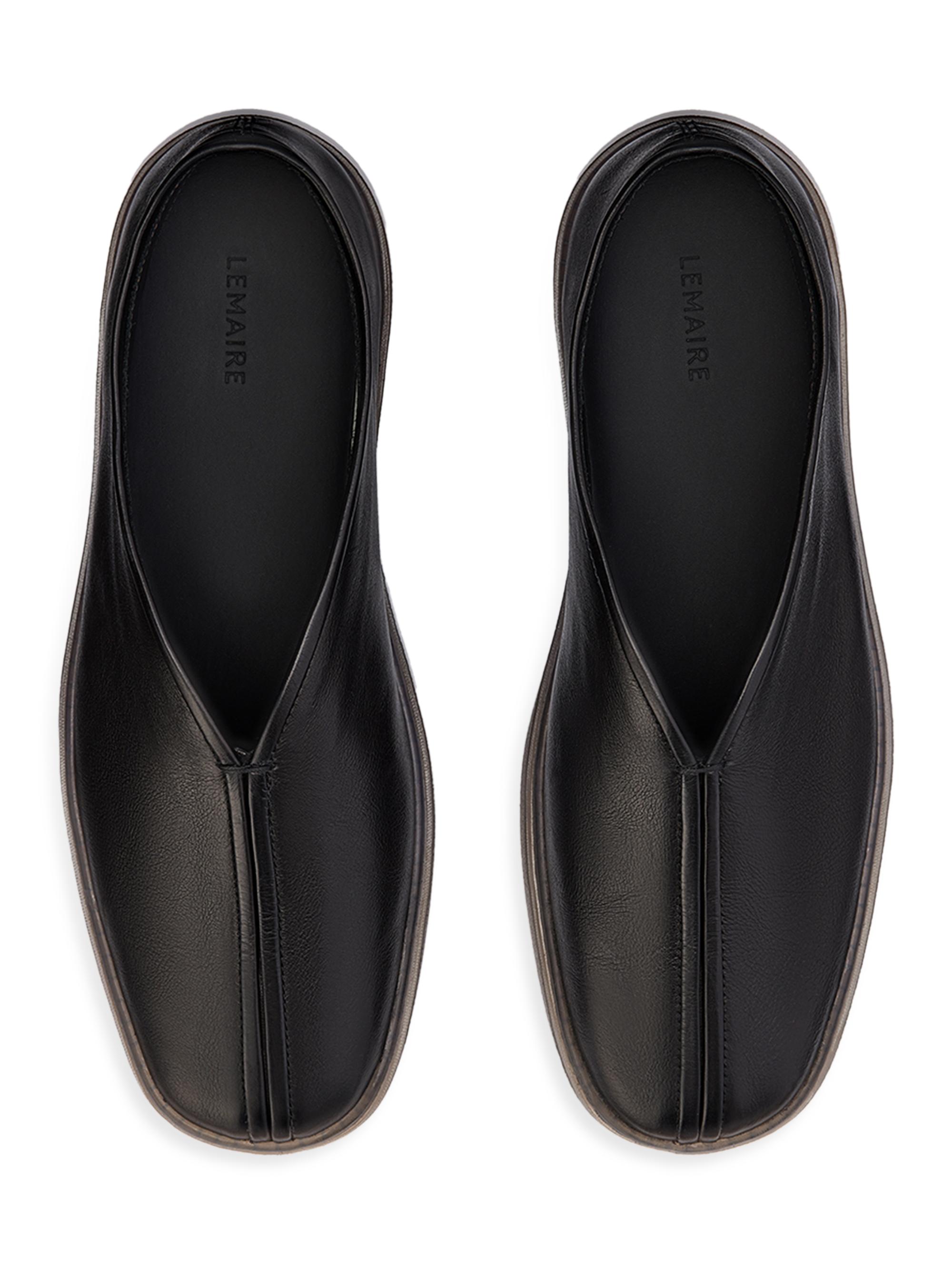 Lemaire Linoleum Leather Piped Sneakers | Saks Fifth Avenue