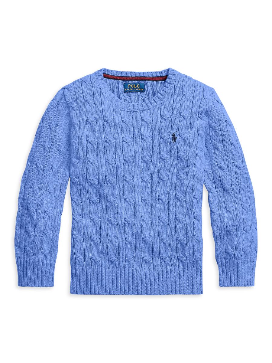 (取寄) ラルフローレン キッズ ボーイズ ケーブルニット コットン セーター (インファント) Polo Ralph Lauren Kids boys Cable-Knit Cotton Sweater (Infant) Polo Ralph Lauren Little Boys Long Sleeve Cable Cotton-Knit